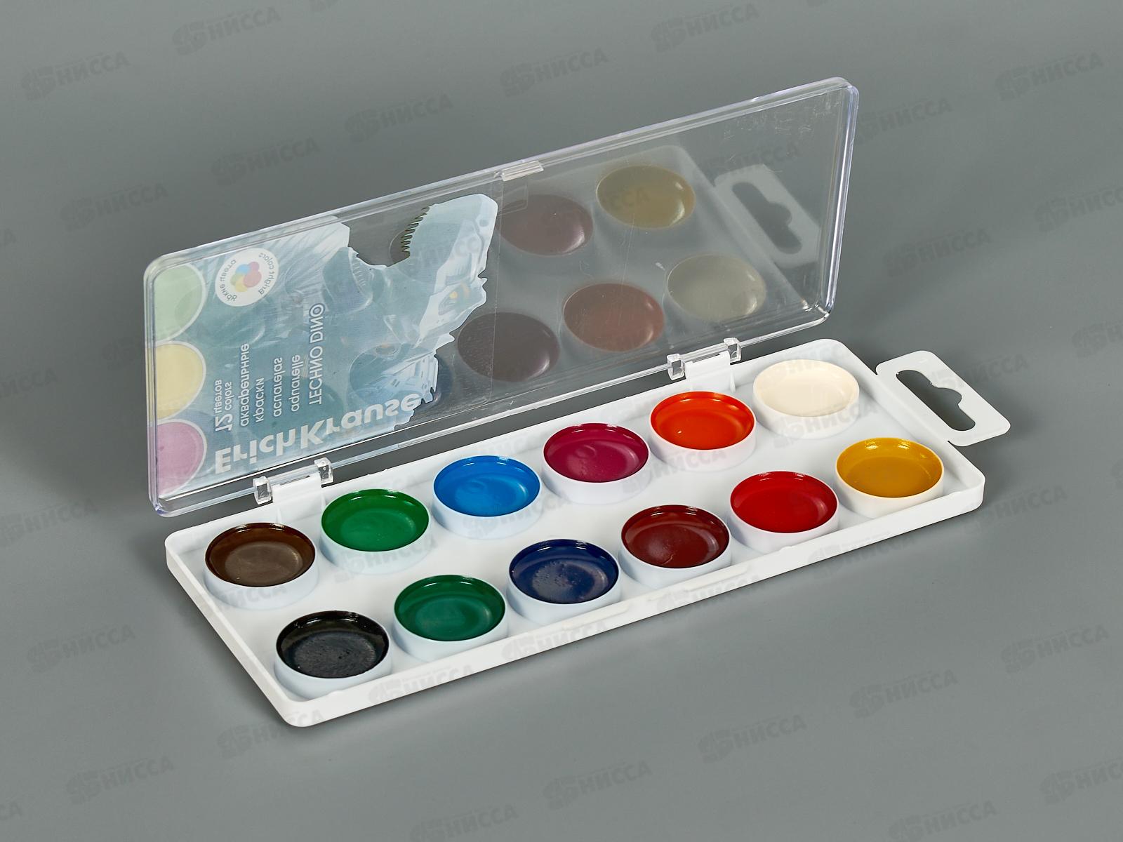 Акварель EK 12цв. Techno Dino 65411*44