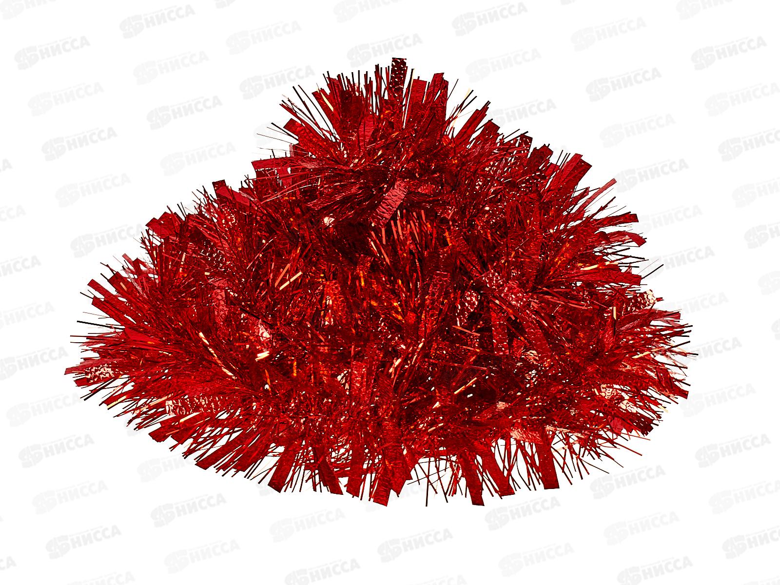 Мишура 002015 переливка 11см х 2м красный, AL-3334 *400