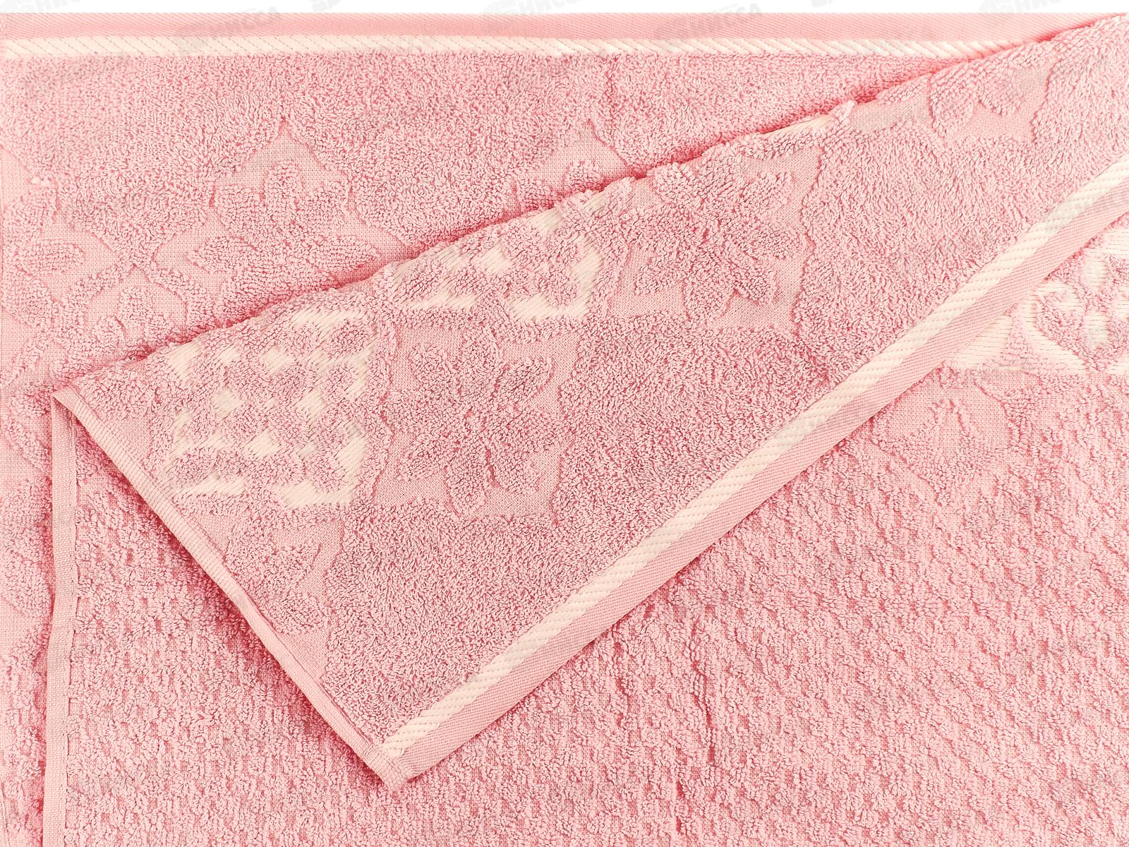 Полотенце махровое 50*90 LuxoR Блум розовый