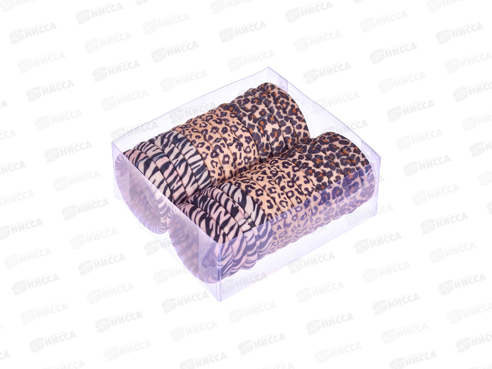 Резинка д/волос 4см шелк тигровая №2454 (уп 24шт)