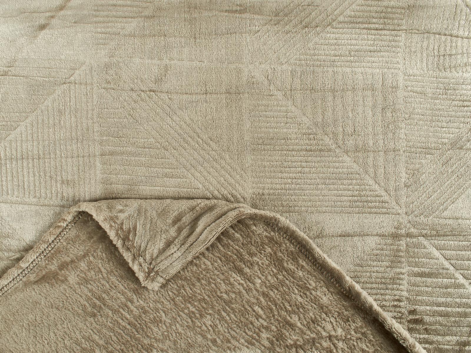 Плед велсофт 150*200 17-1316 Светло-коричневый