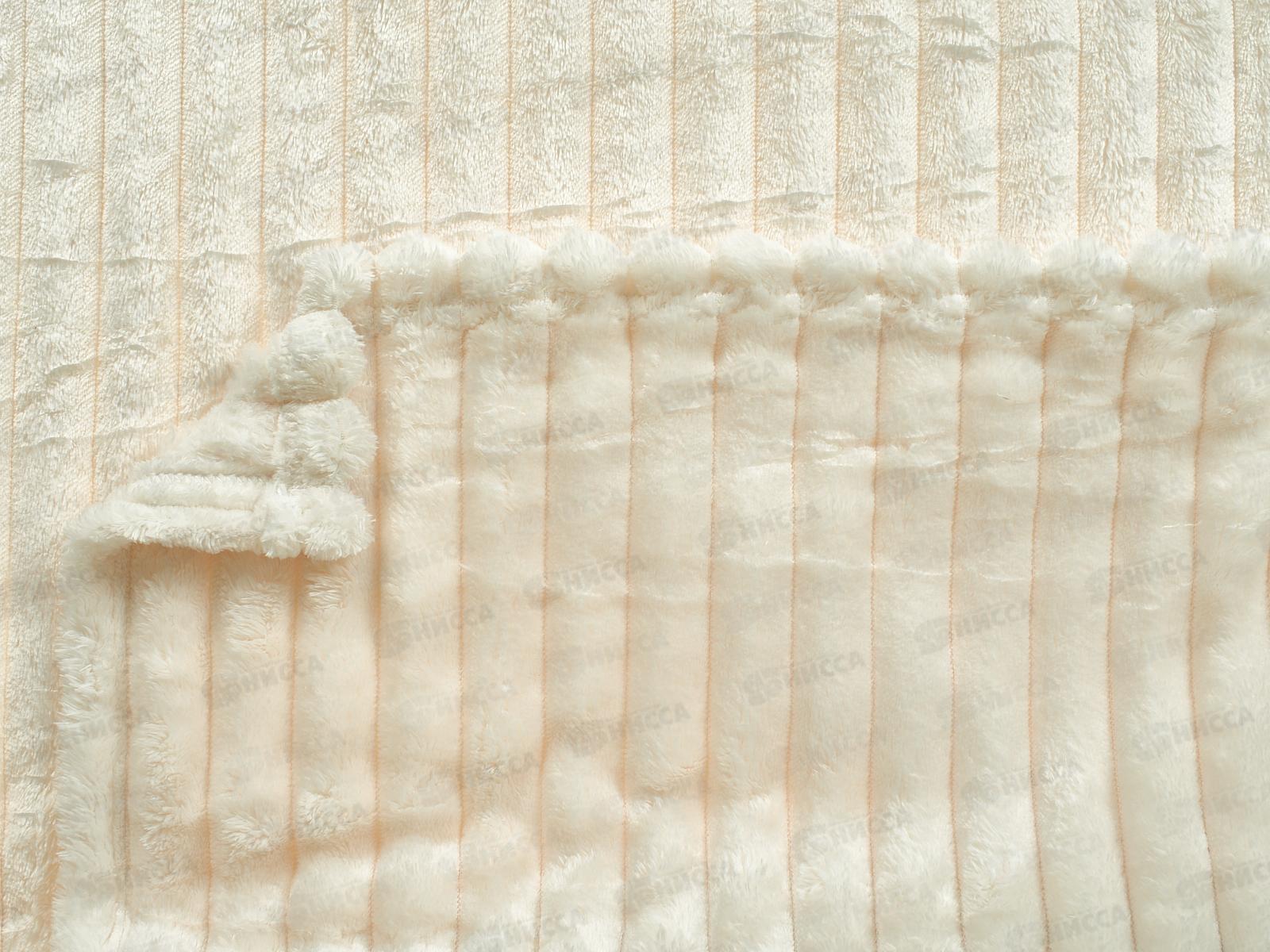 Плед Велсофт 150*200 007 MARE Полоска Молочный