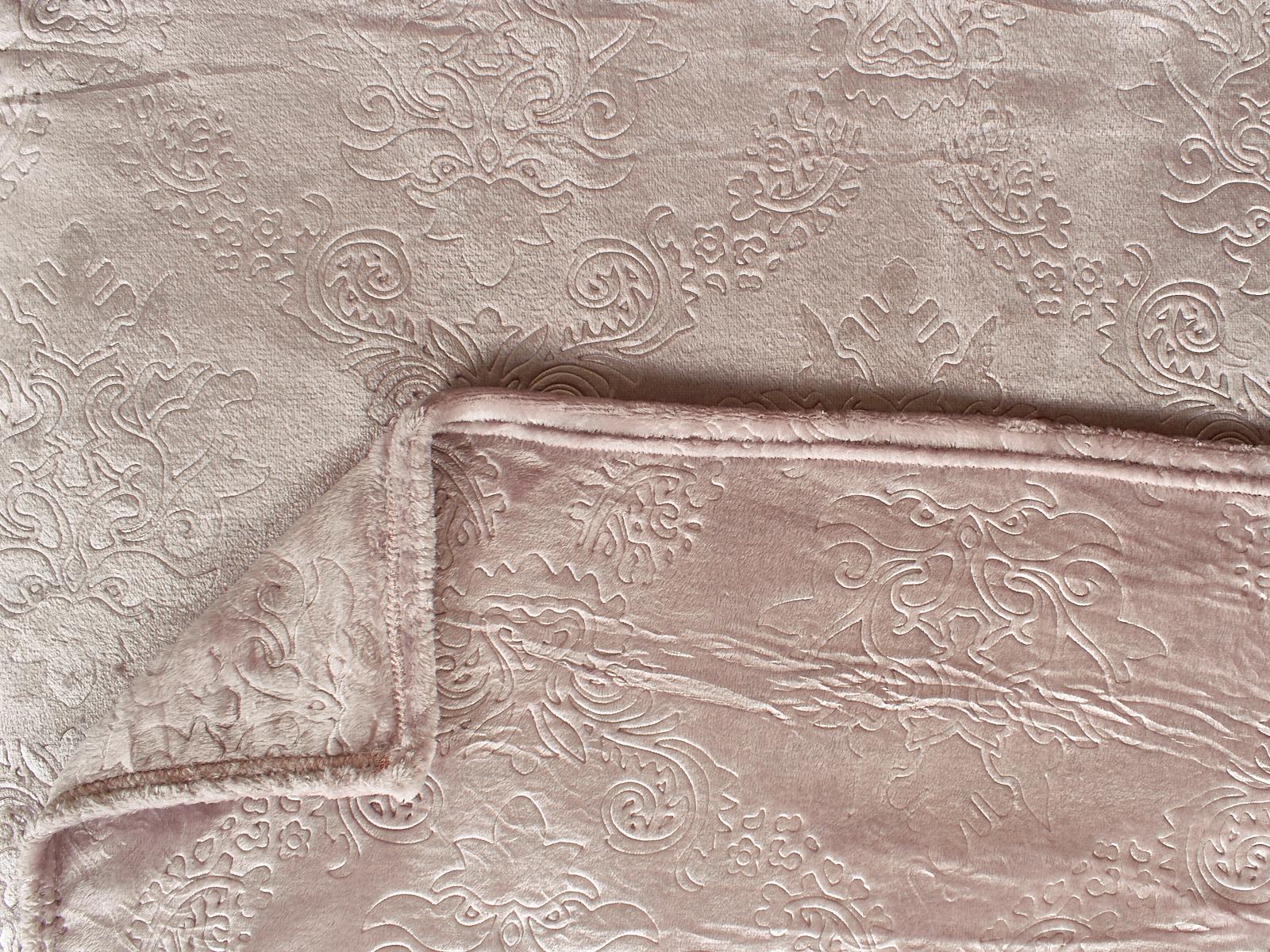 Плед Велсофт 150*200 042 OPE Узоры Розовый