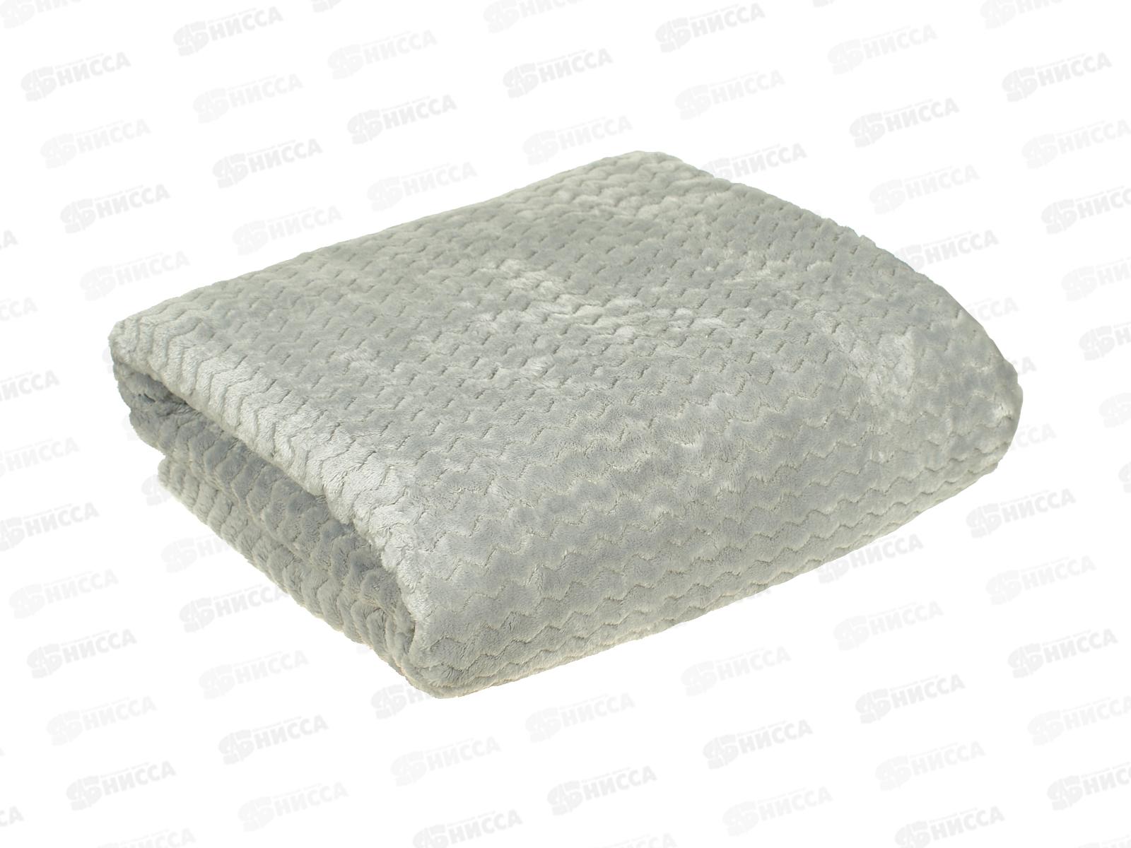 Плед Велсофт 150*200 009 RPN Зигзаг серый