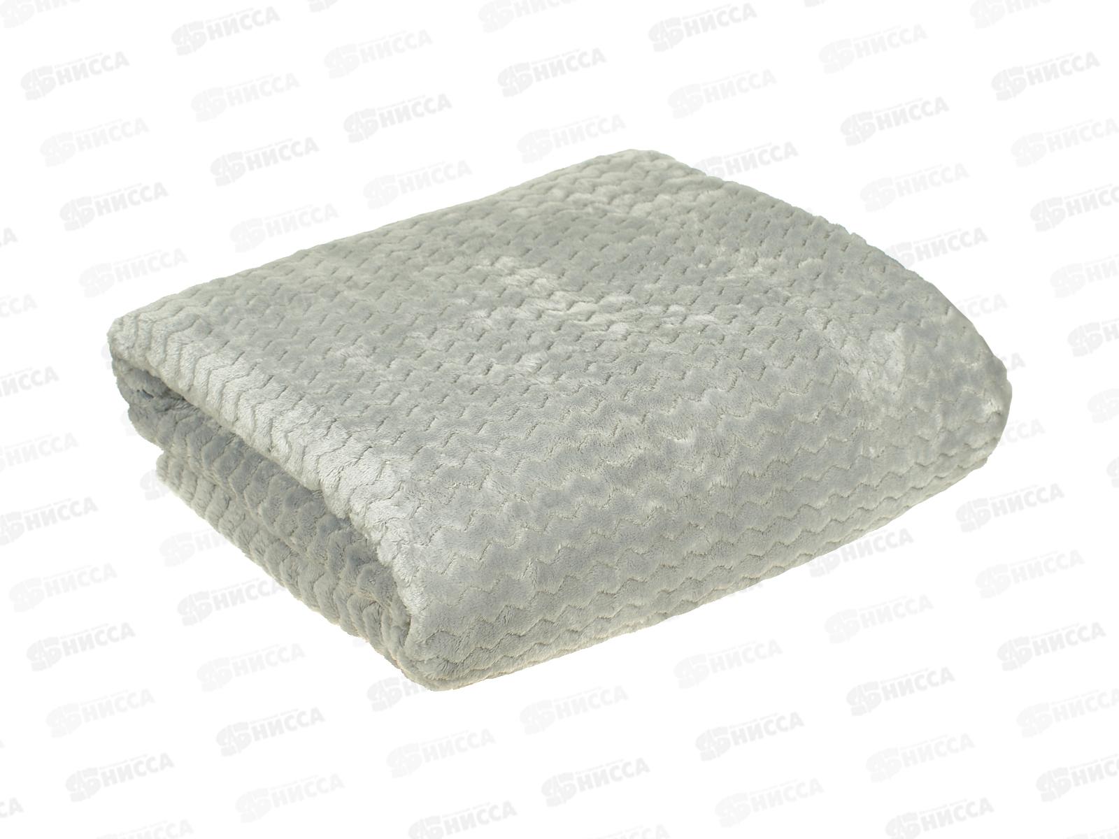 Плед Велсофт 220*200 009 RPN Зигзаг Серый