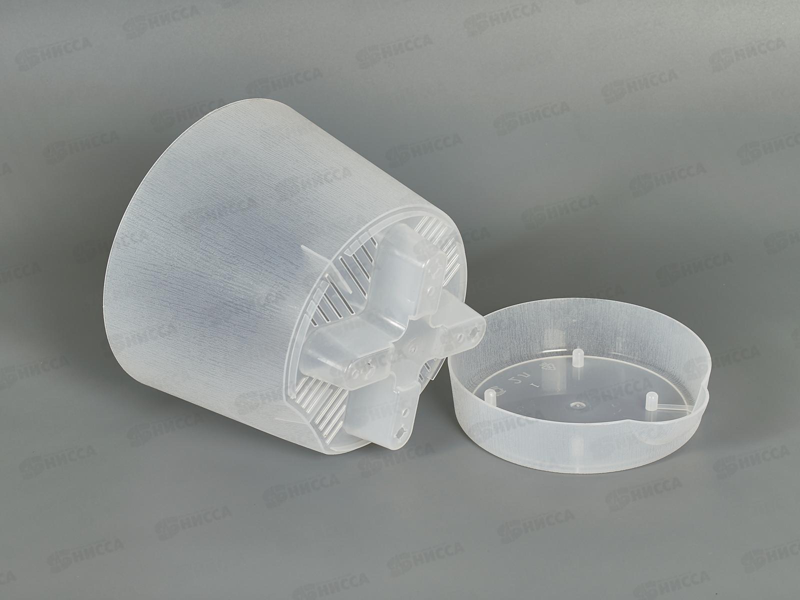 Горшок кашпо для орхидей 2л Прозрачный с поддоном  ИНТ