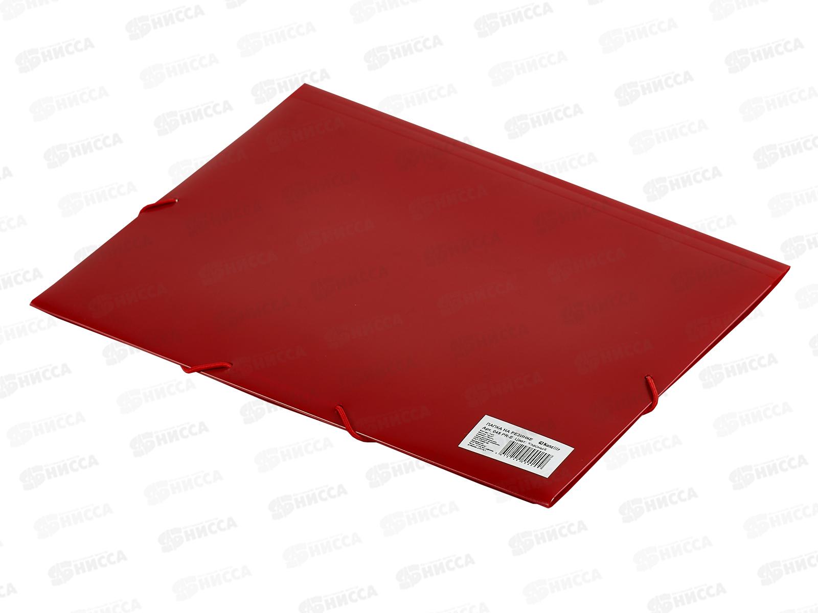 Папка на рез. Kanzfile  А4 0.45мм красная, 227711 *6