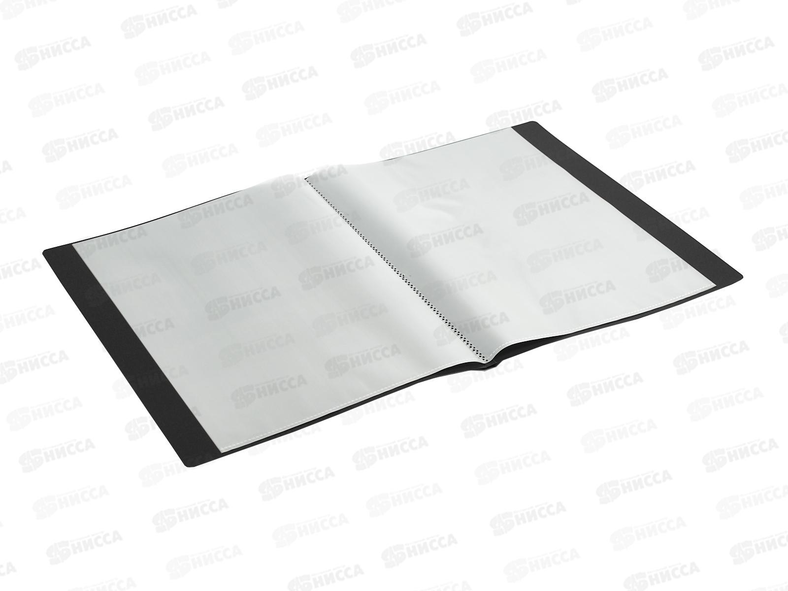 Папка с мульт. 10стр черная гориз.полоса,05М-10К*54