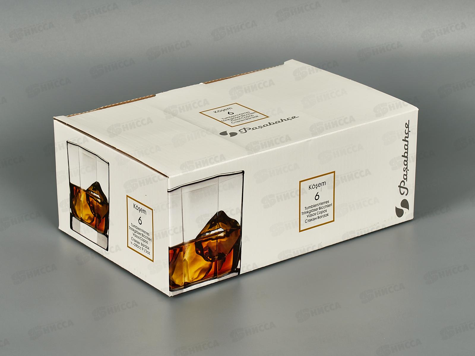 Набор стаканов для виски KOSEM 285мл 6шт 42083