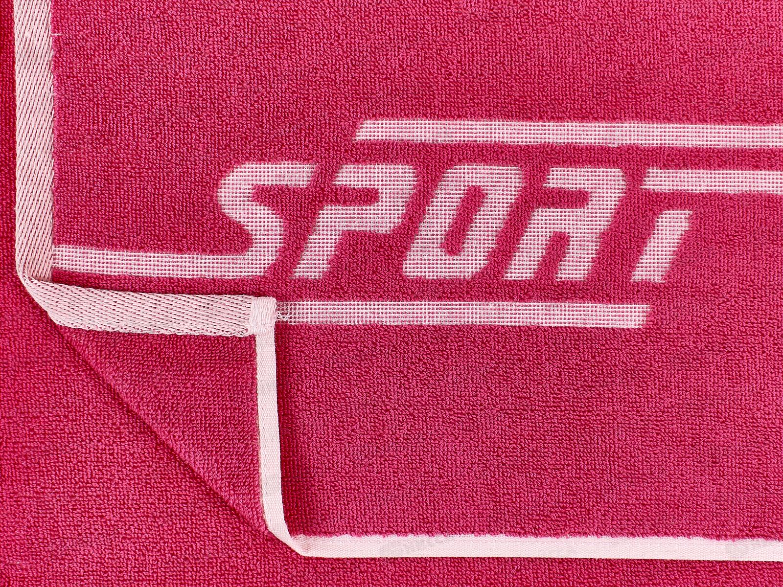 Полотенце 70*140 ВН MX42 Sport Line Темная фуксия/кремово-розовый