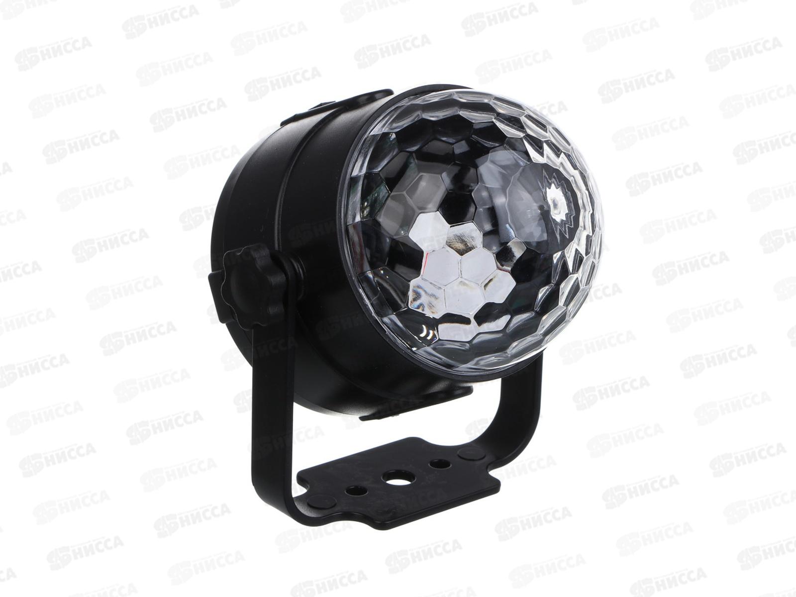 Светильник-проектор &quotГалактика&quot 9,3*10,3см 3 LED 7 реж 392-090 г