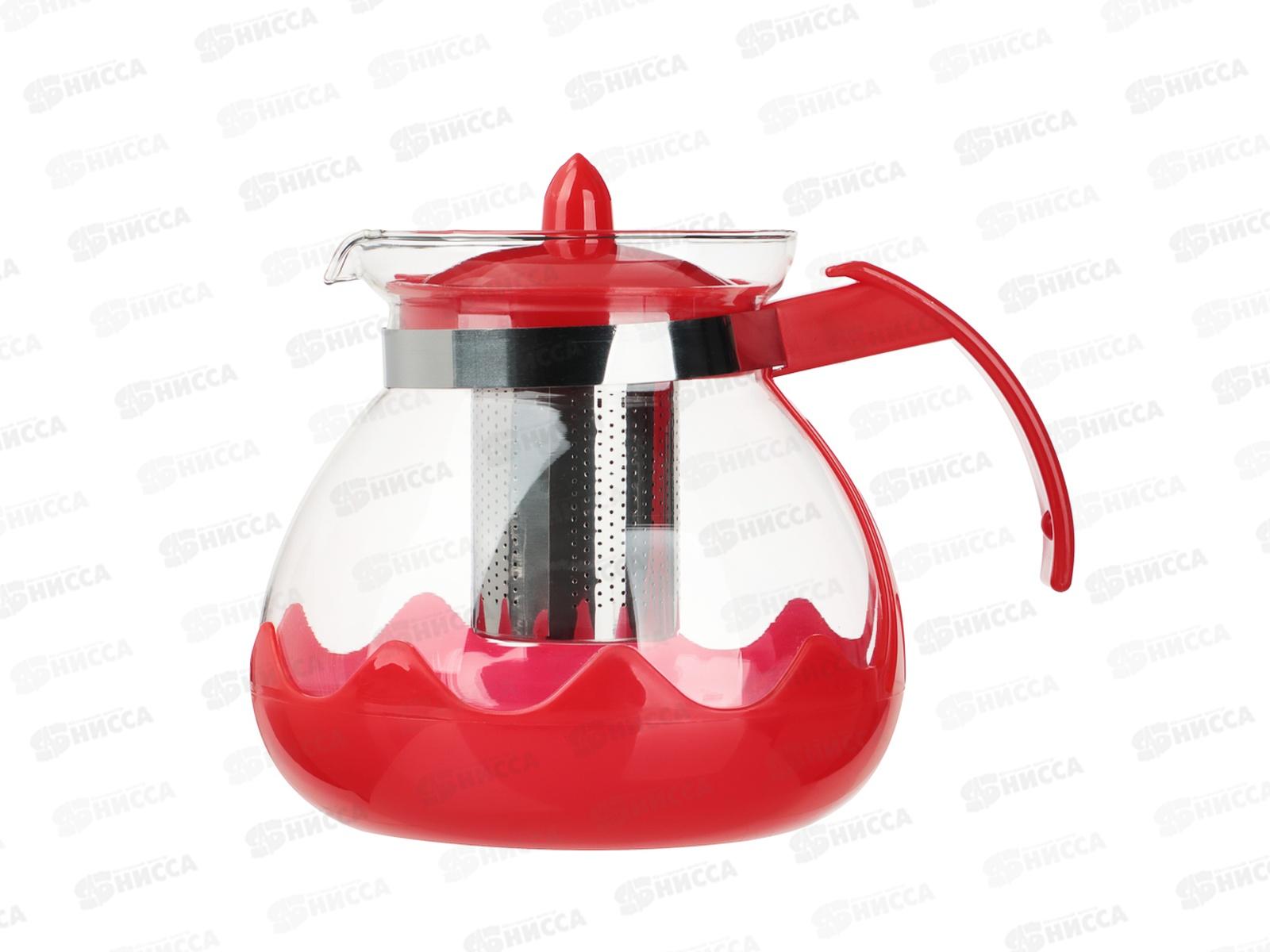 Чайник заварочный 1,5л Vetta металл фильтр стекло 850-273 г