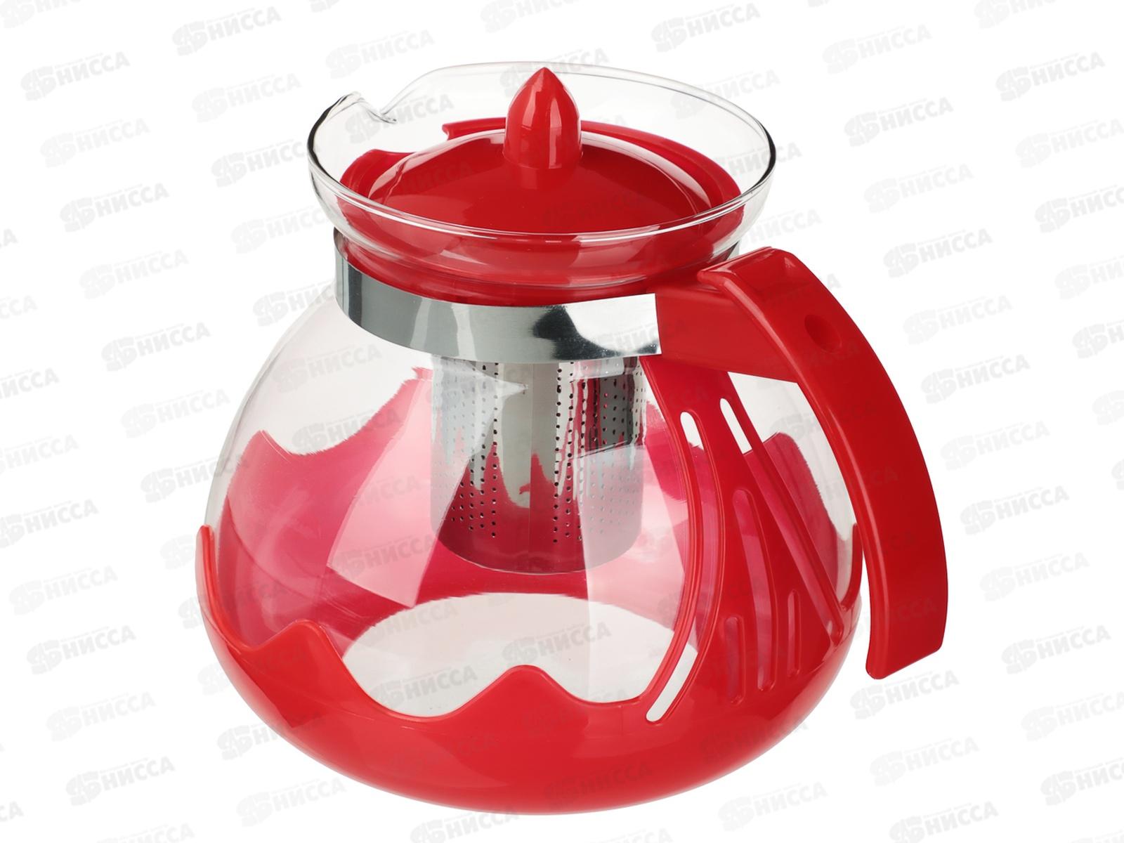 Чайник заварочный 1,5л Vetta металл фильтр стекло 850-273 г