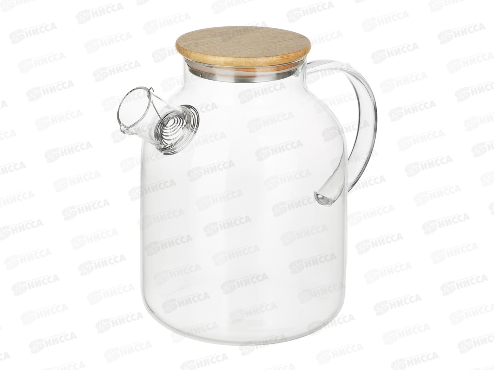 Чайник заварочный 1,8л Vetta Бамбук крышка стекло 850-985 г