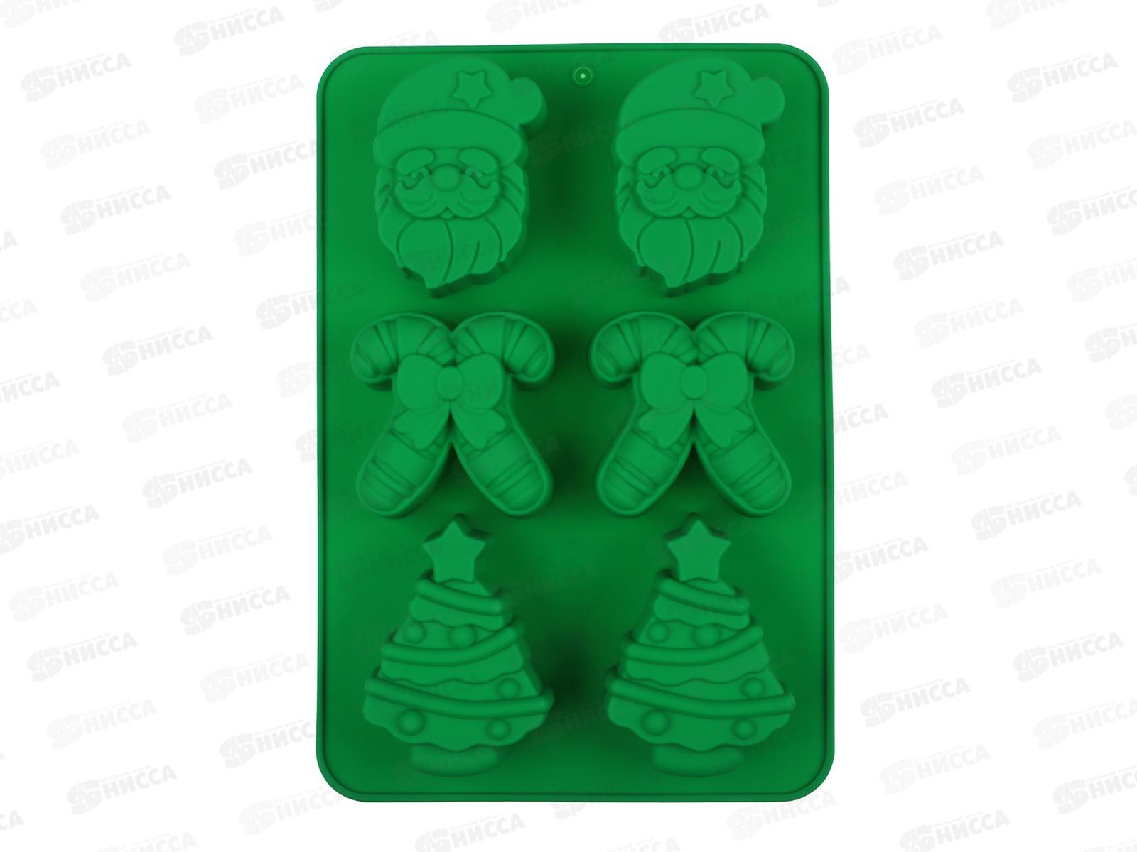 Форма  д/выпечки &quotЩелкунчик&quot силикон 6 ячеек 25*17,5см 856-222 г