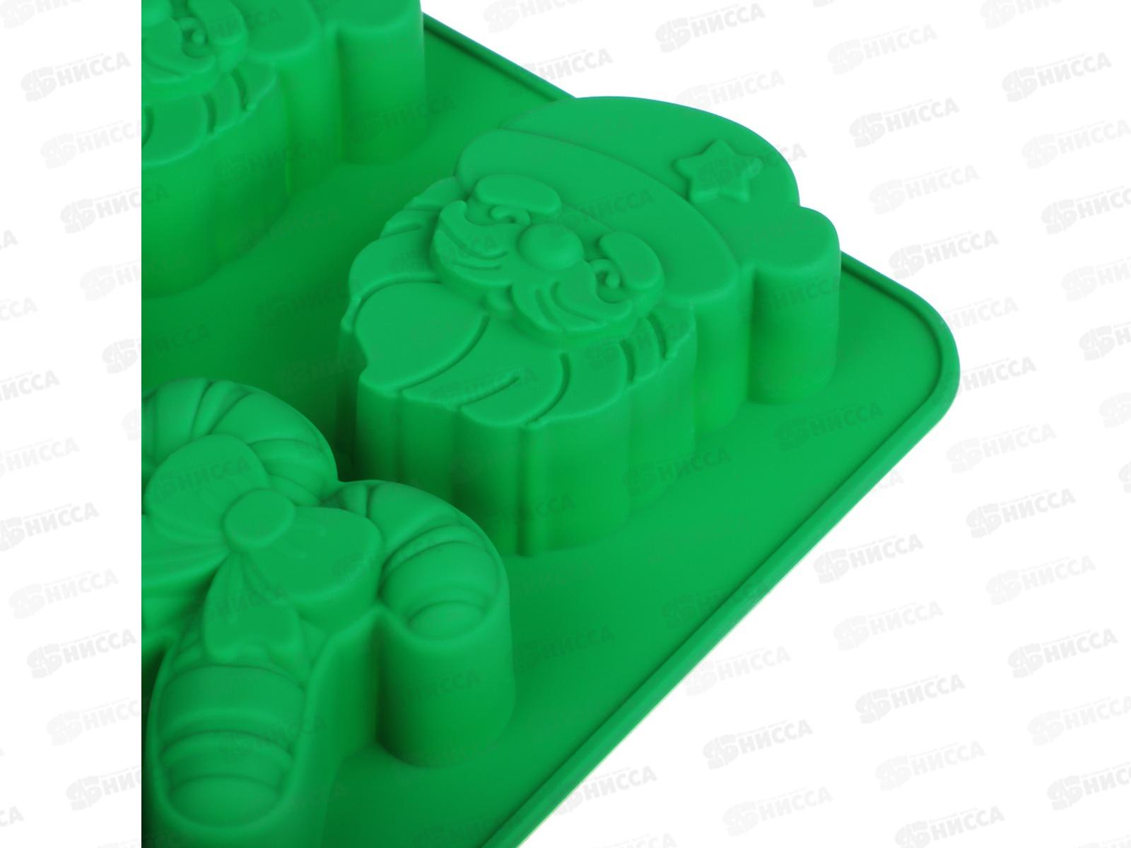 Форма  д/выпечки &quotЩелкунчик&quot силикон 6 ячеек 25*17,5см 856-222 г