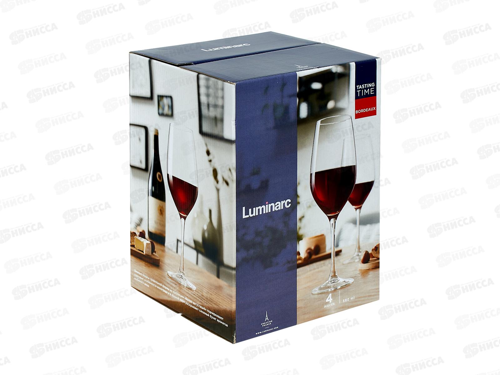 Набор бокалов Время дегустаций Бордо 580мл 4шт P6815