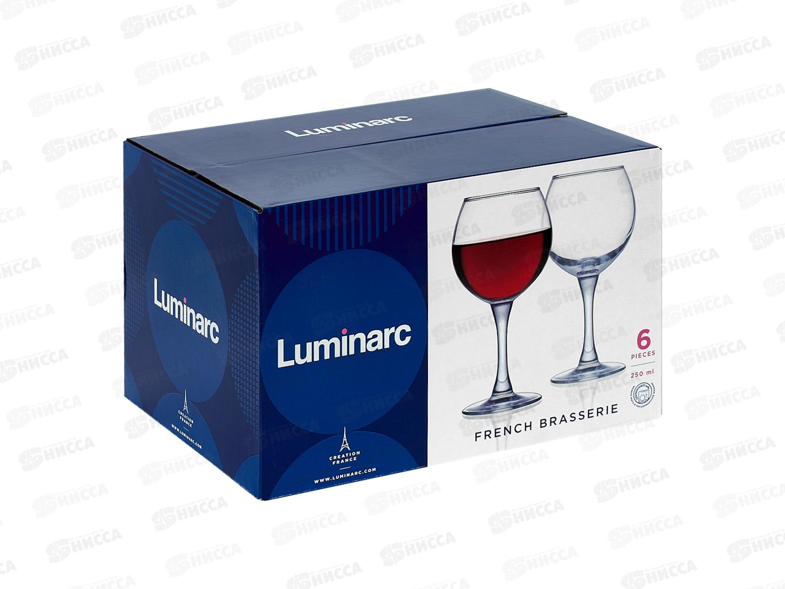 Набор бокалов для вина Французкий ресторанчик 6шт 250мл H8170