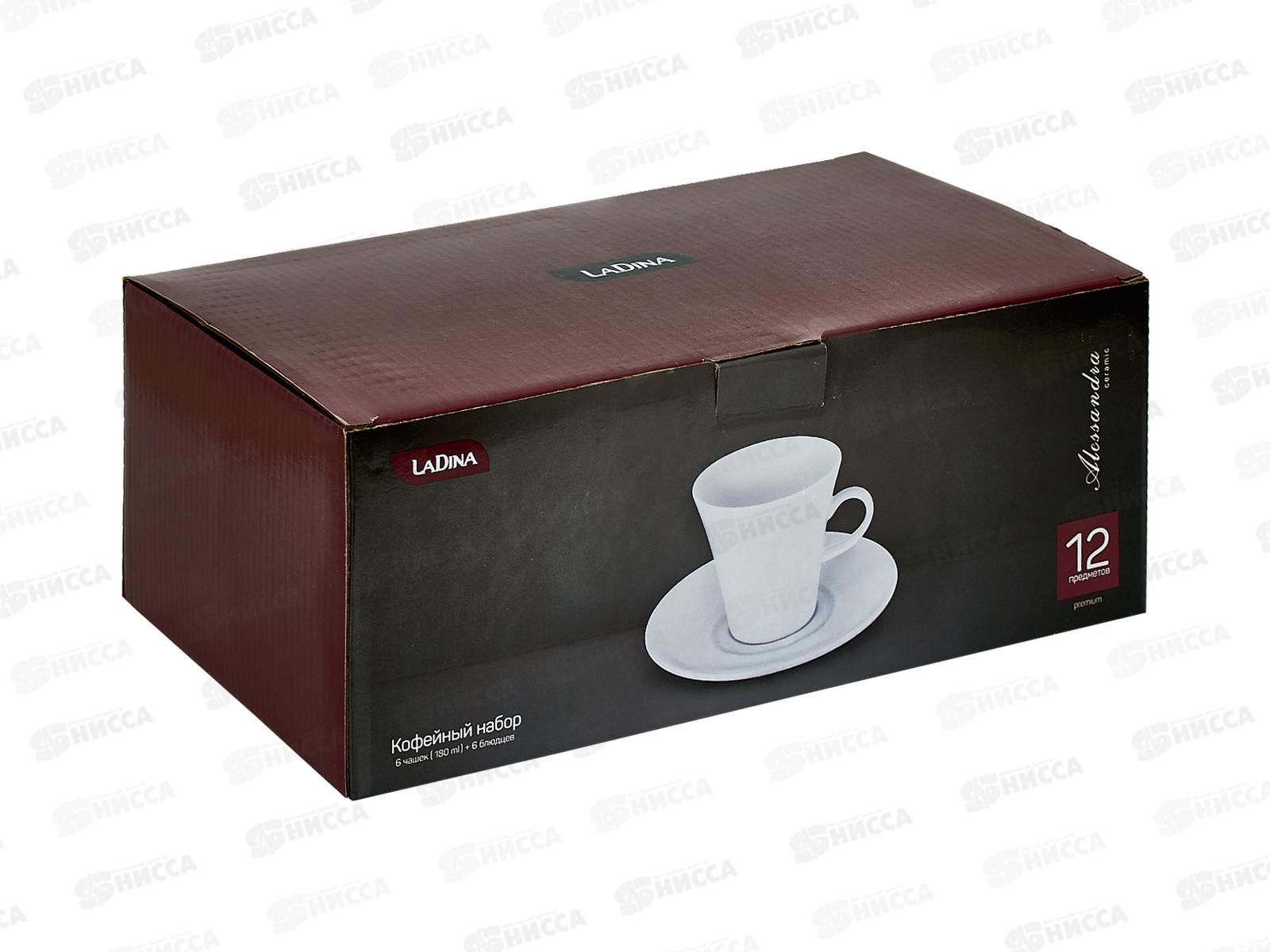 Набор кофейный 12предметов(чашка 180мл+блюдце 14,5см) 70209-6