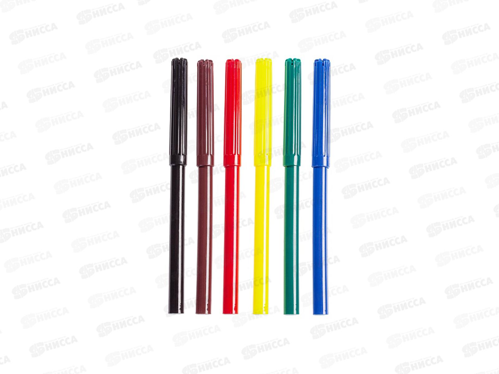 Фломастеры  6цв. Hatber ECO ЖЖ-МЯУ, к/у, 093493 *24