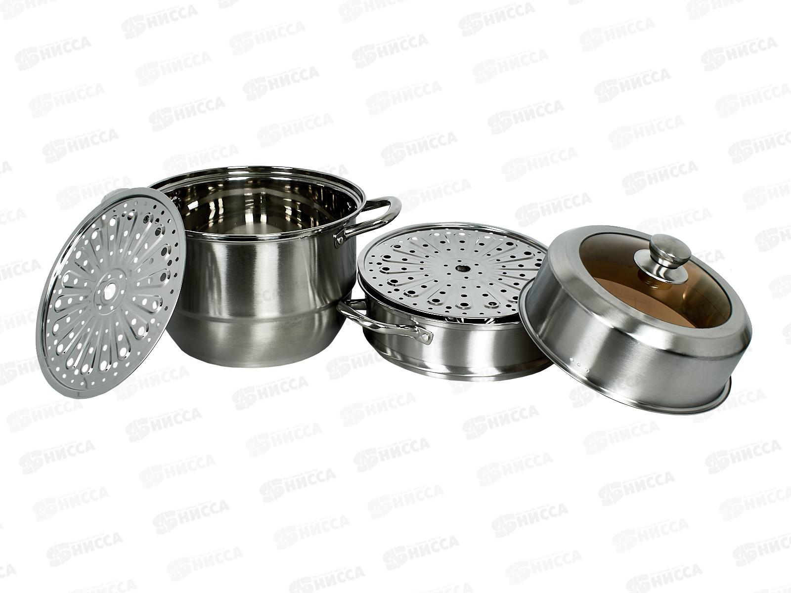 Мантоварка-кастрюля SA-732 2в1 3сет 13л 26см