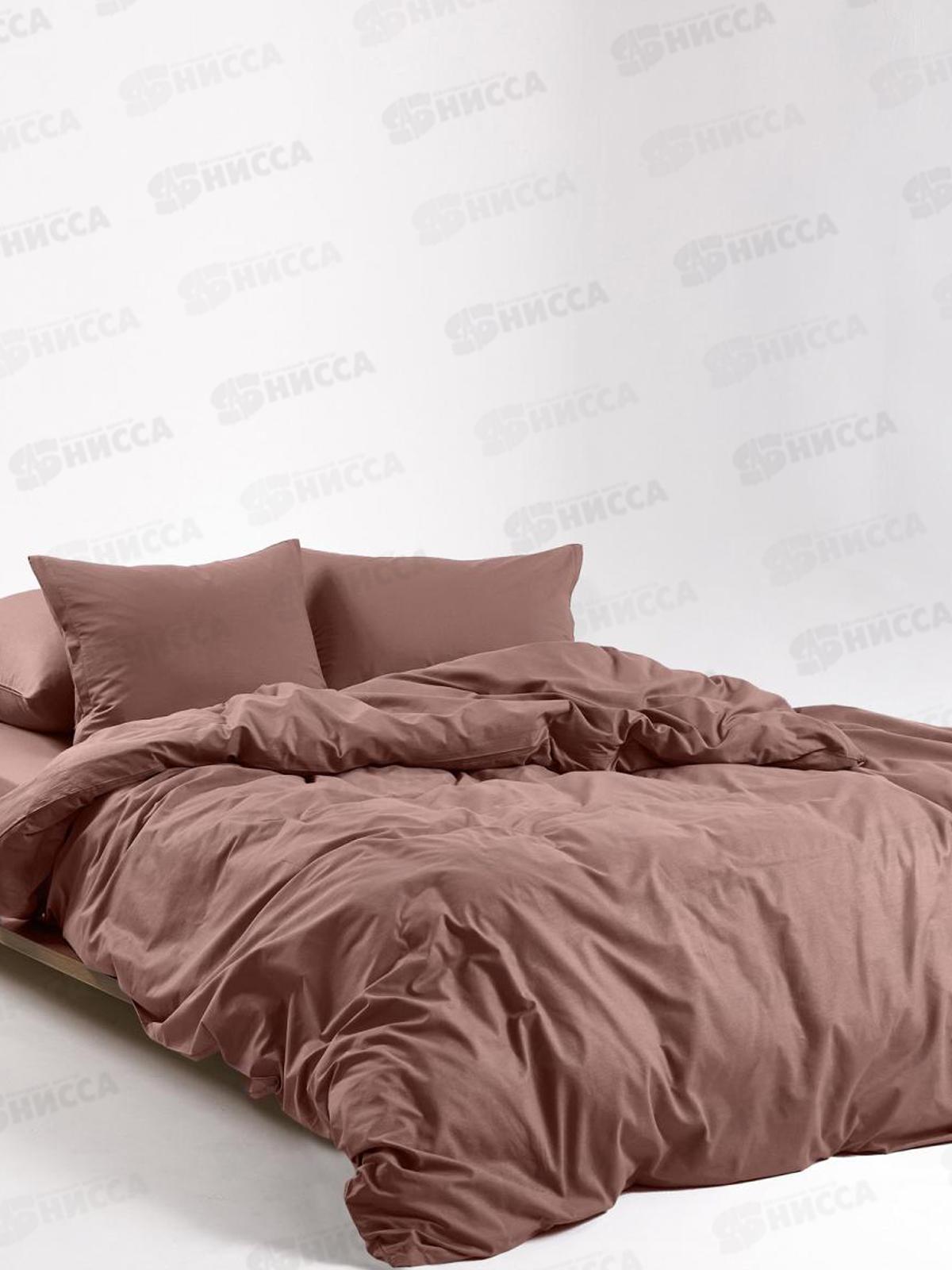 Комплект постельного белья 2,0сп евро простыня U.F. Перкаль Mousse 720 50*70 2шт