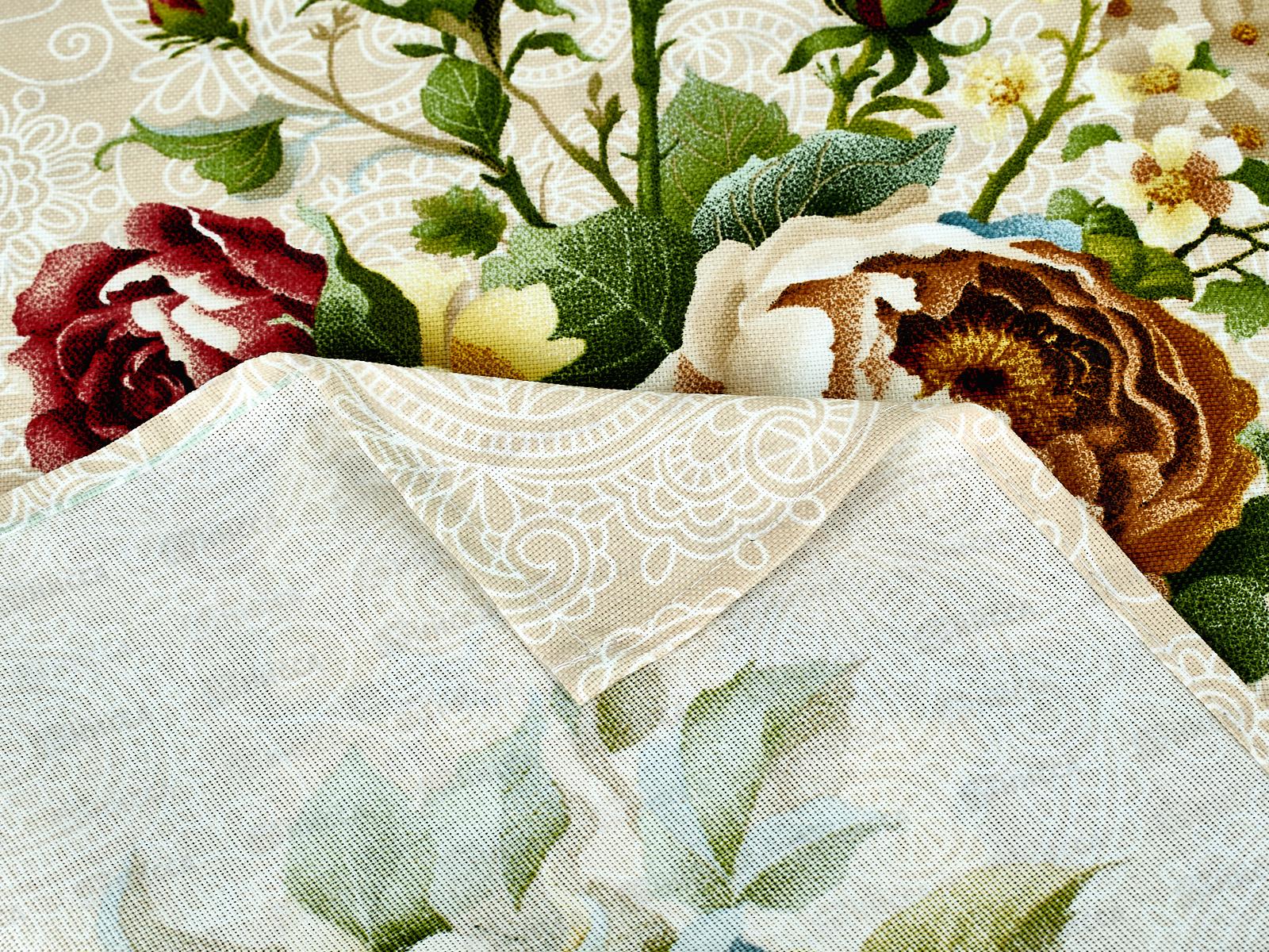 Полотенце из рогожки 60*45 Пионы, 13491-1