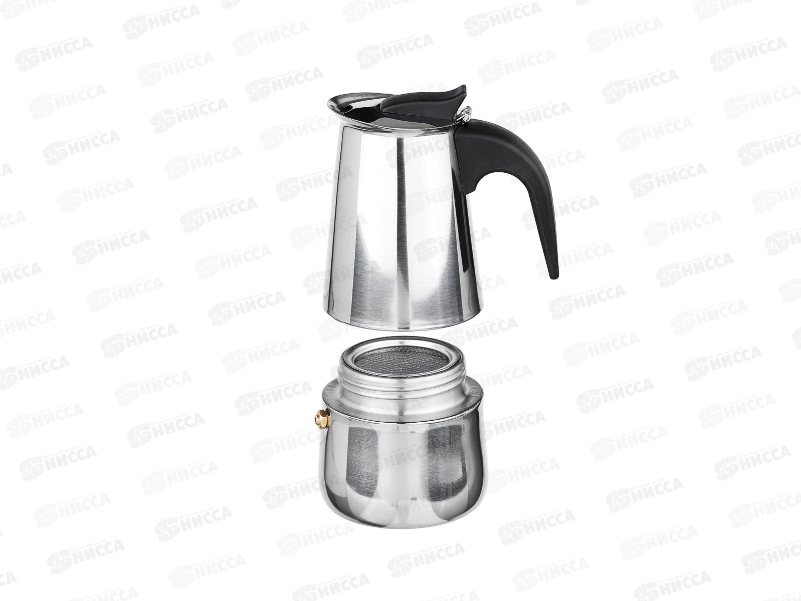 Кофеварка гейзерная, 4 чашки, нерж. сталь VETTA 850-130  г