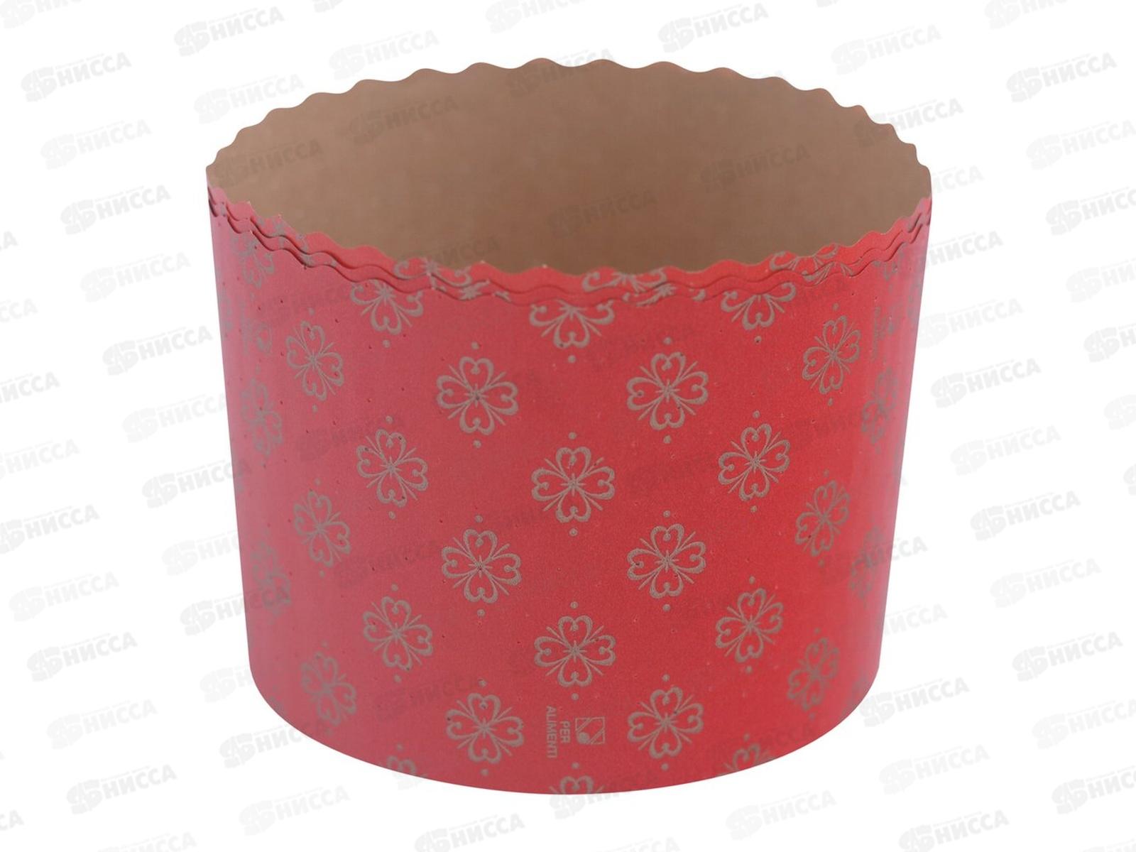 Набор форм для выпечки кулича бумажная 3шт красная 11см МТ8-240 *18