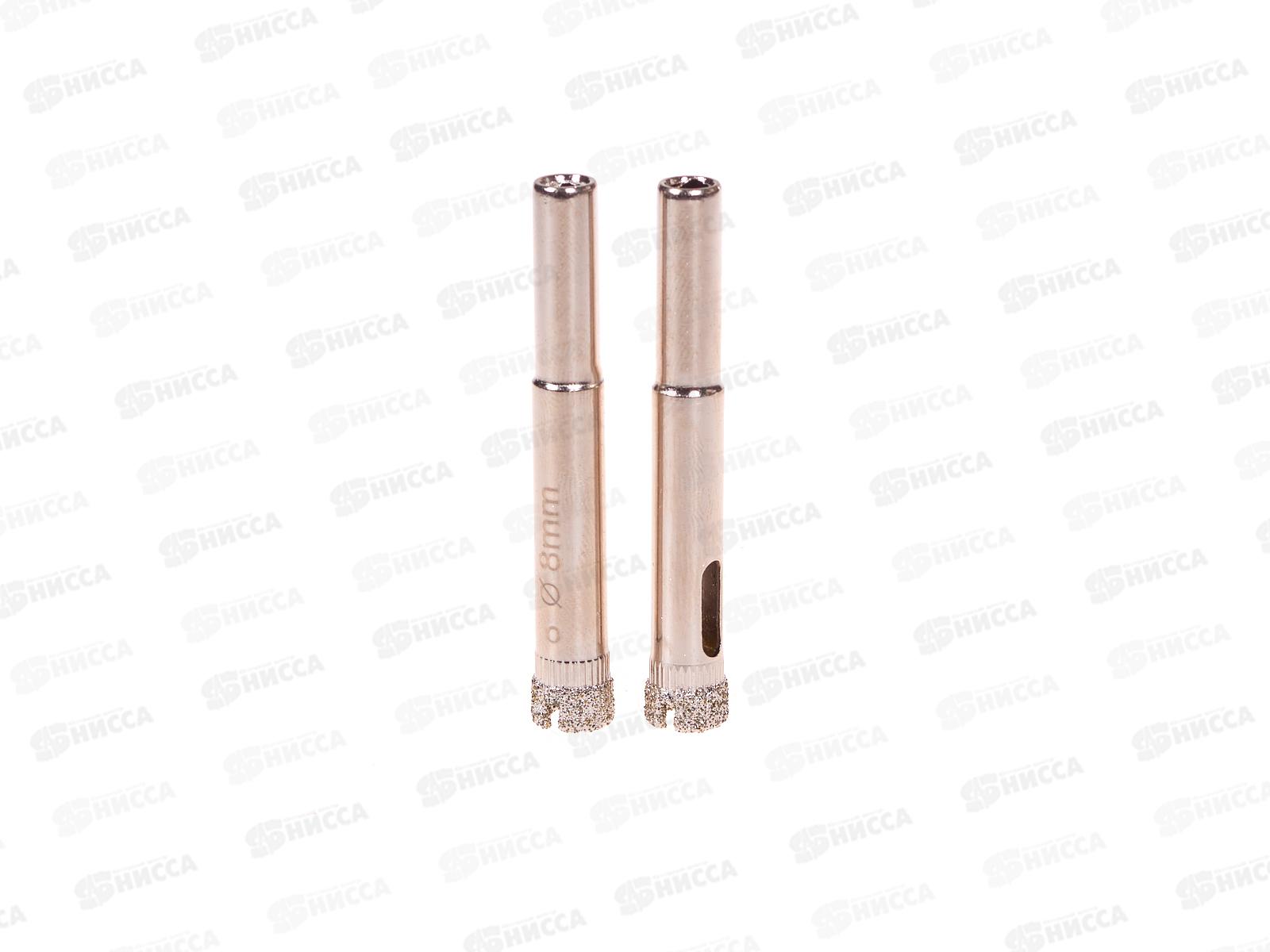 Коронка по стеклу 8мм 2предмета 333-08