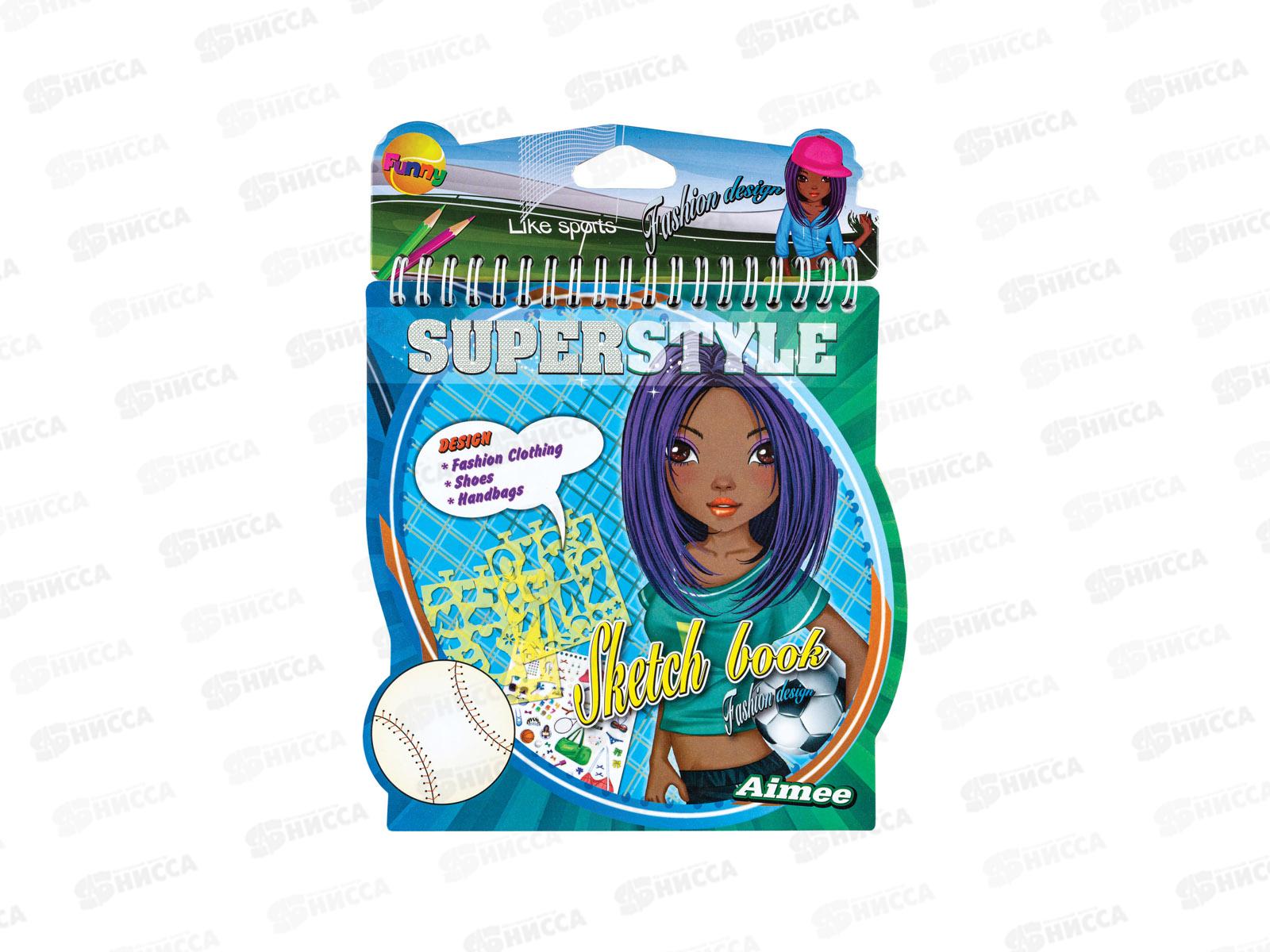 Блокнот с трафаретами и наклейками Superstyl Centrum,89635