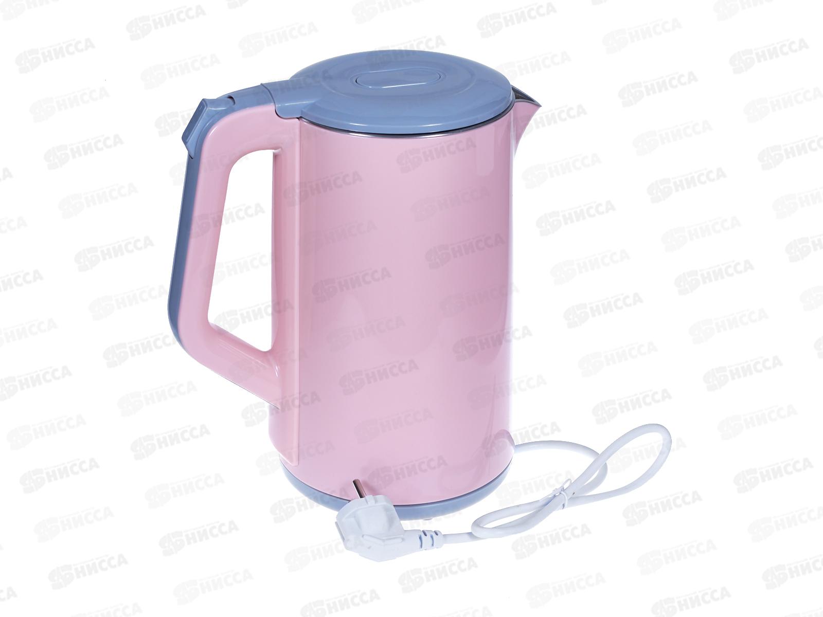 Чайник электр. SA-2150GP 1,8л розово-серый