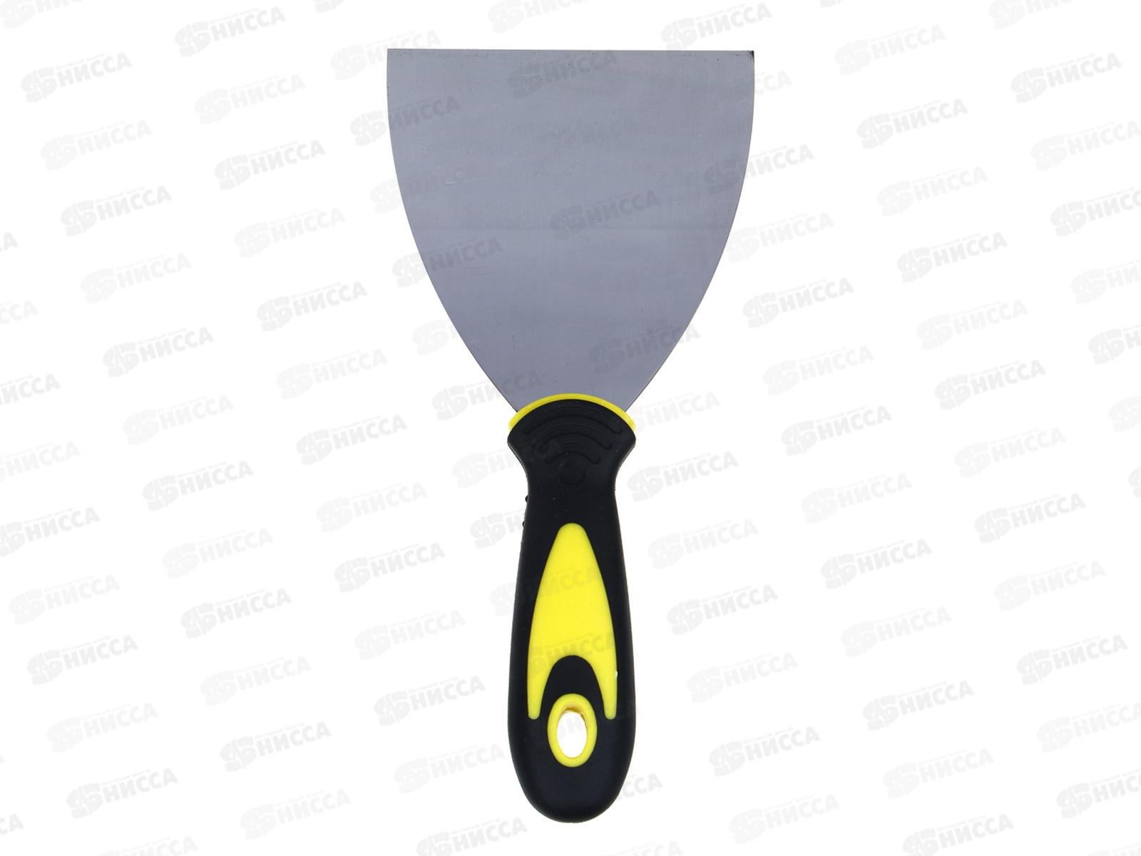 Шпатель металл. ЕРМАК 100мм с двухкомпонентной рукояткой 683-163 г