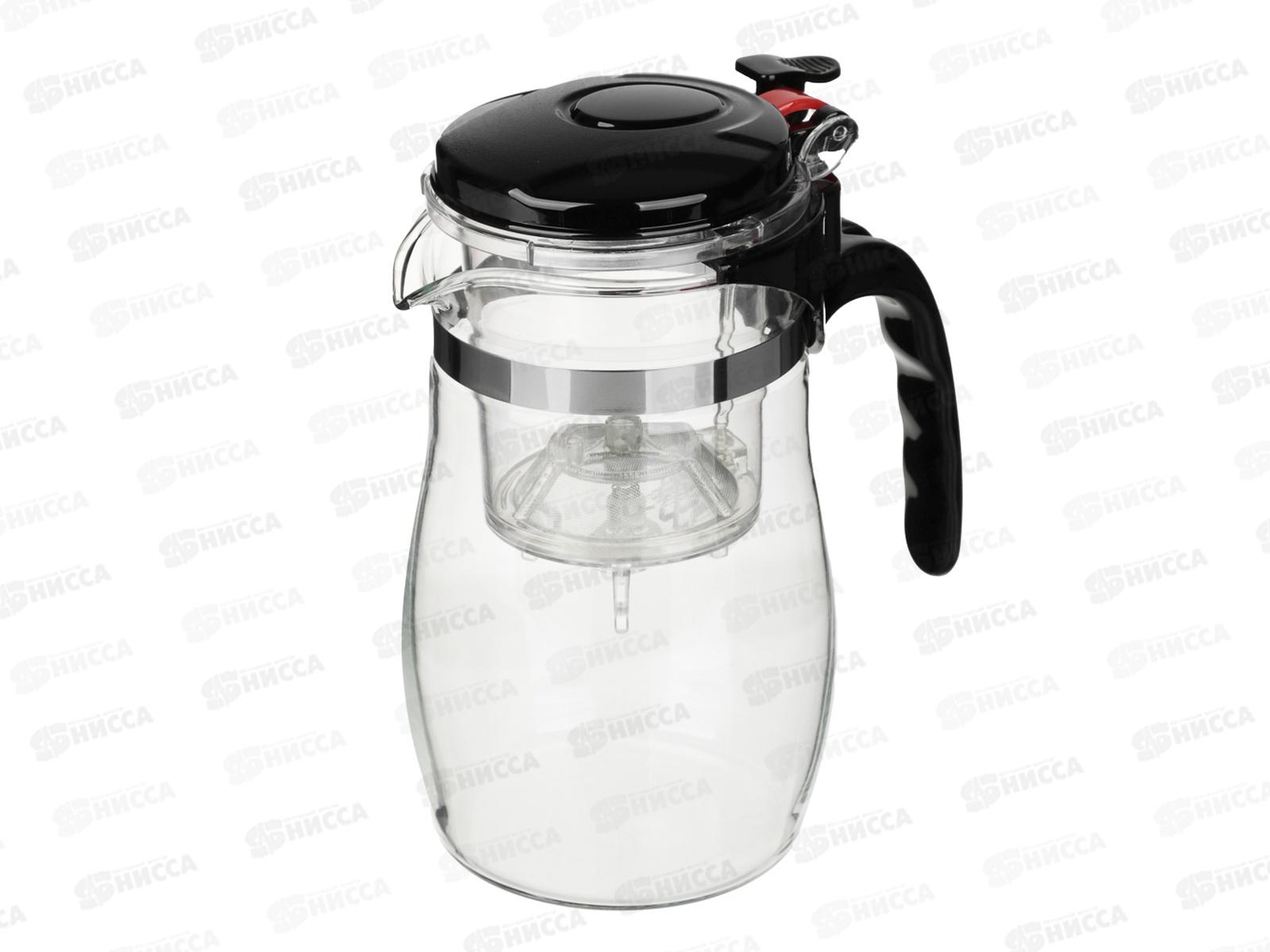 Чайник заварочный Vetta 750мл с кнопкой, стекло 850-275  г