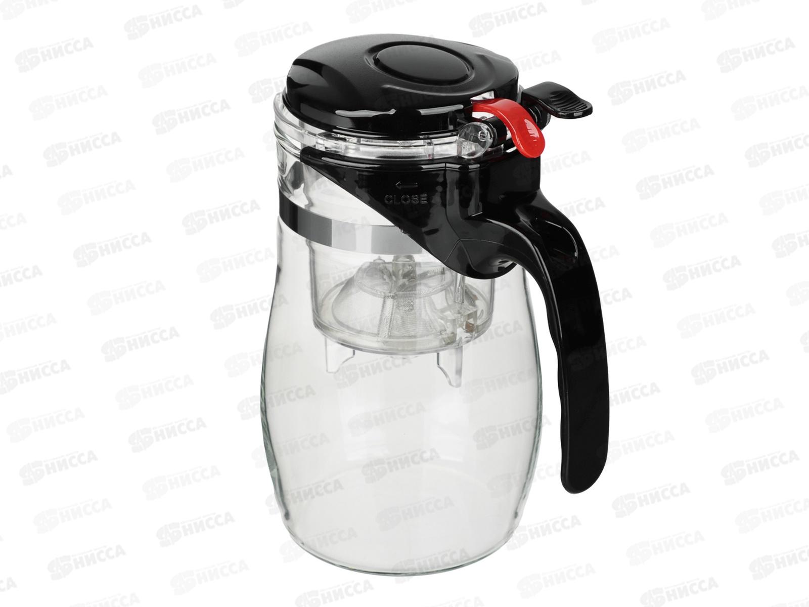 Чайник заварочный Vetta 750мл с кнопкой, стекло 850-275  г