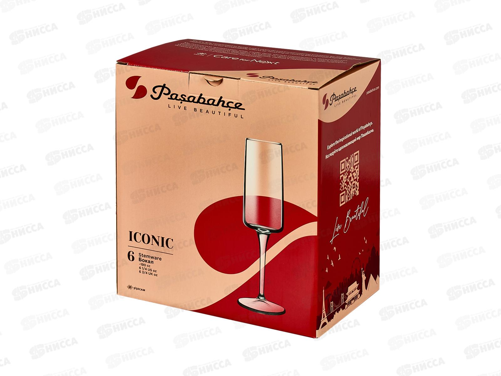 Набор бокалов Айконик 190мл 6шт 440487