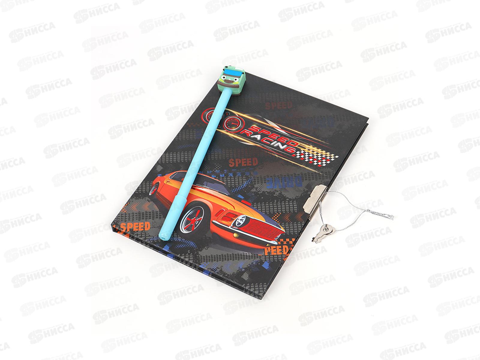 Блокнот  Darvish 50л. &quotRacing car&quot с замком,с ручкой, DV-15946-2