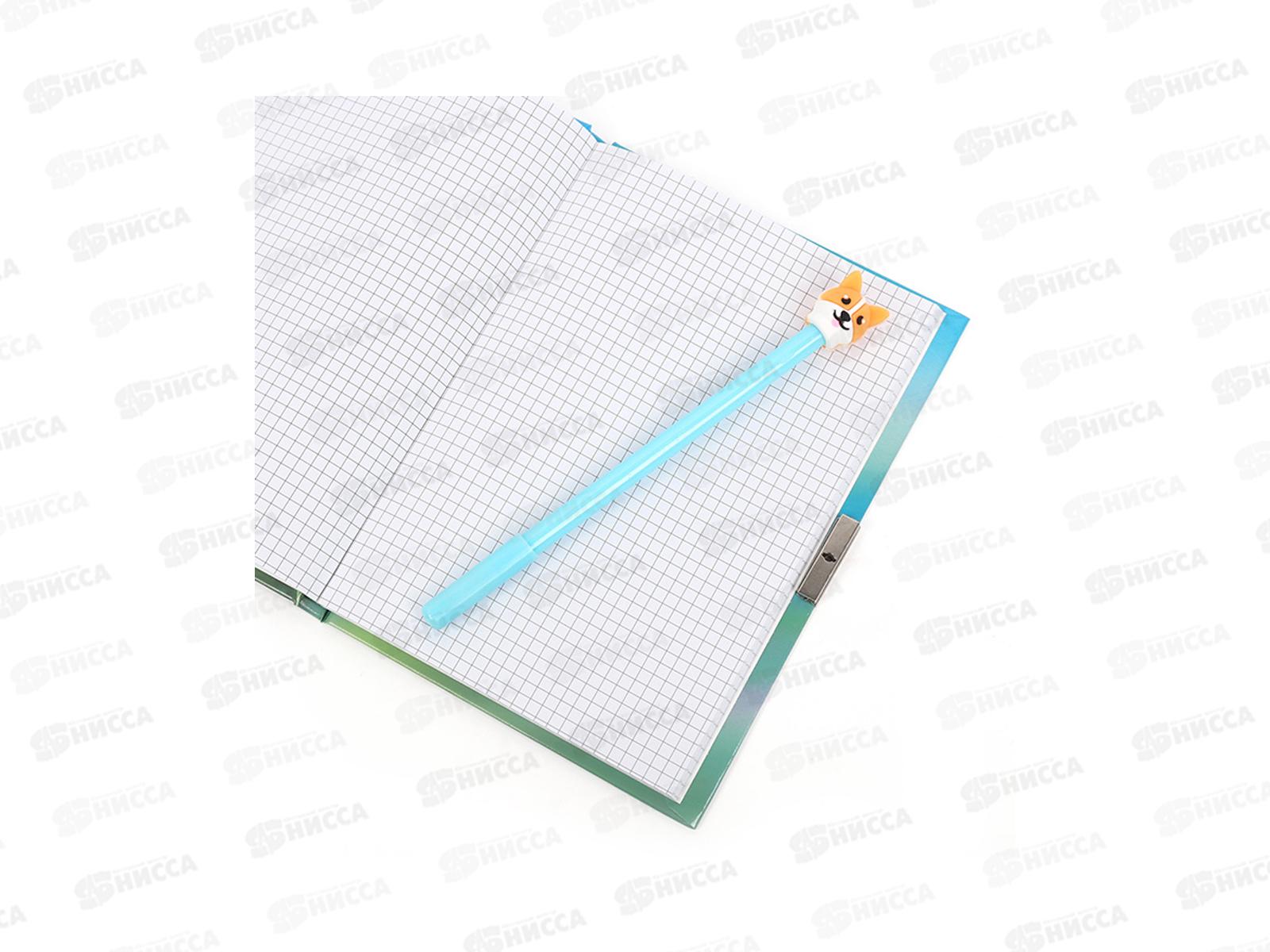 Блокнот  Darvish 50л. &quotСобачка с цветам&quot с замком,с ручкой, DV-15942-4