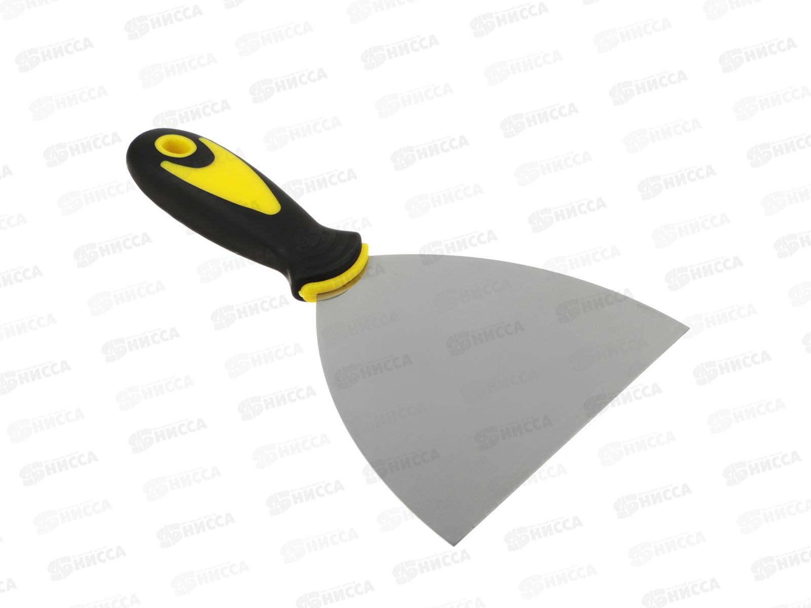 Шпатель металл. ЕРМАК 125мм с двухкомпонентной рукояткой 683-164 г