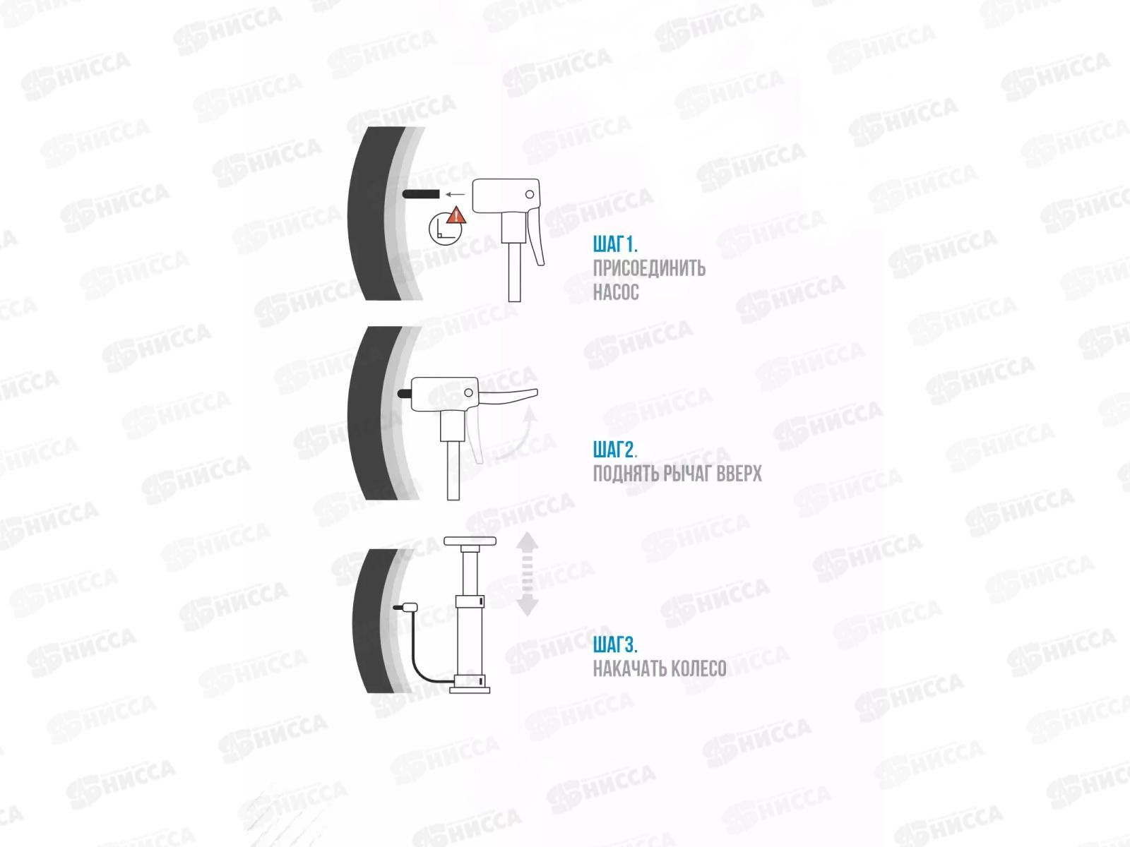 Насос ручной стационарный Т-ручка RUSH HOUR 386056