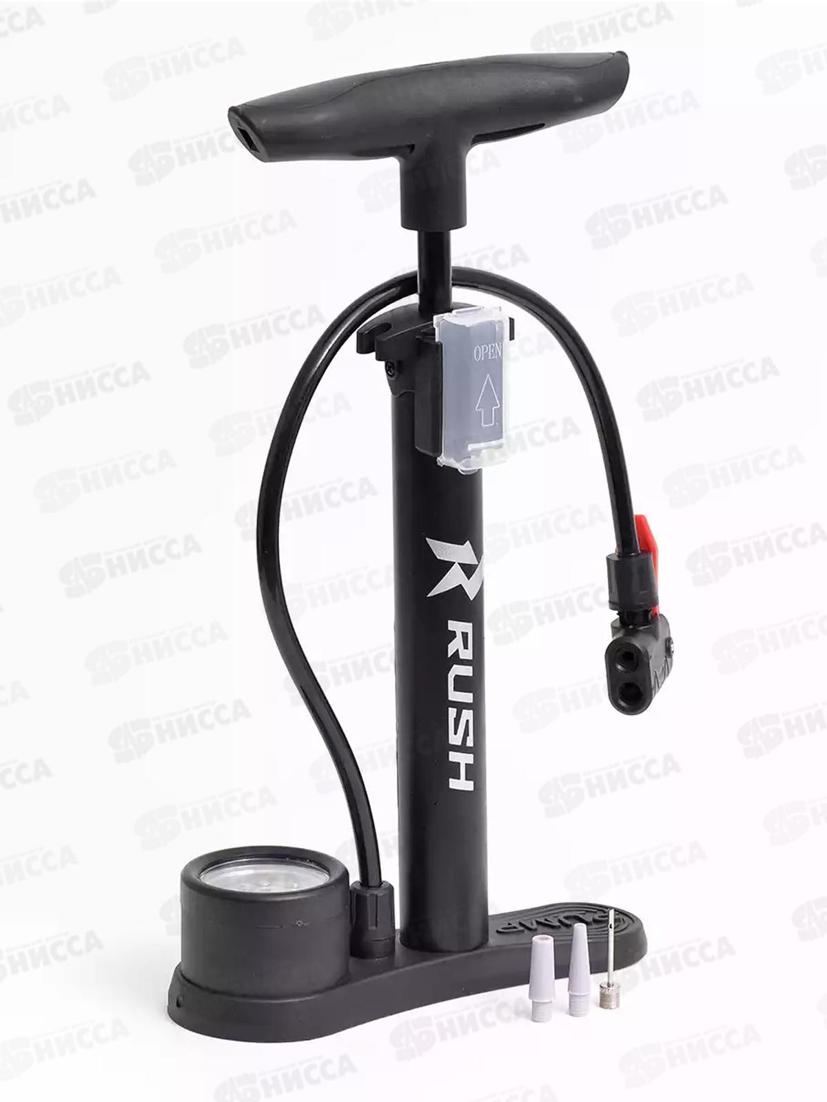 Насос ручной стационарный с манометром Т-ручка 32х320мм RUSH, 431332
