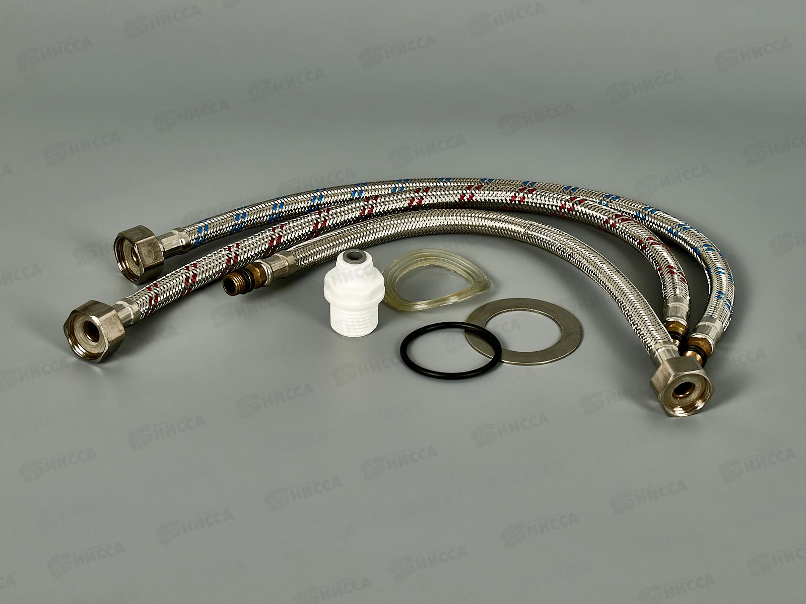 Смеситель д/кухни с подключением питьевой, черный/хром, EM4460-17