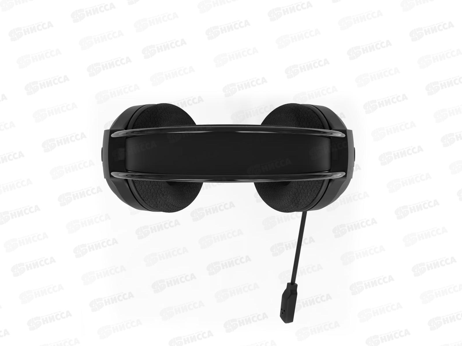 Гарнитура игровая Perfeo RGF AIR 1.8 м, разъем 3,5мм (4pin) и USB (LED), переходник, черная