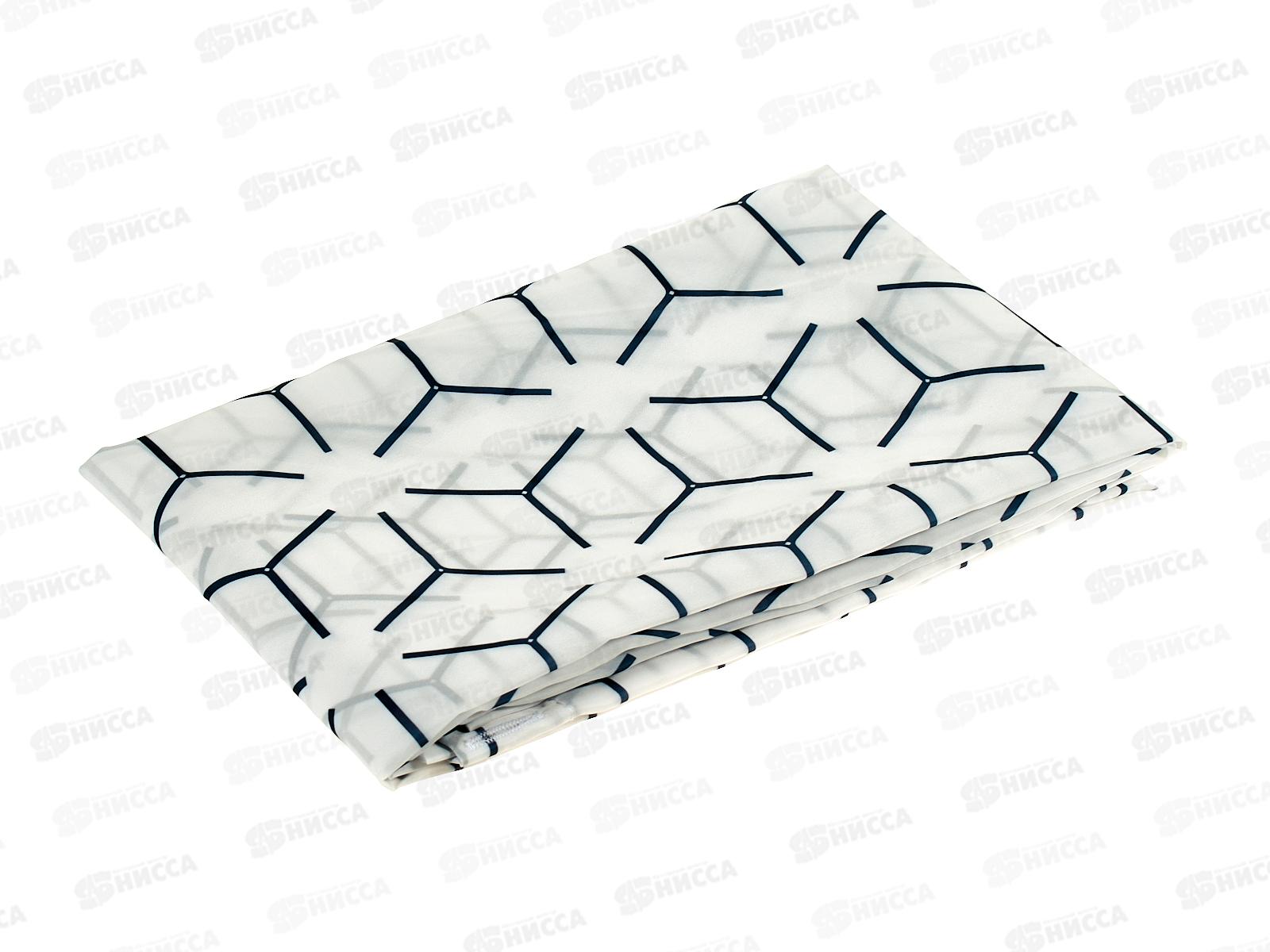 Штора д/ванной, таффета, 145х180см, ШТТФ056-13071, 461-675  г