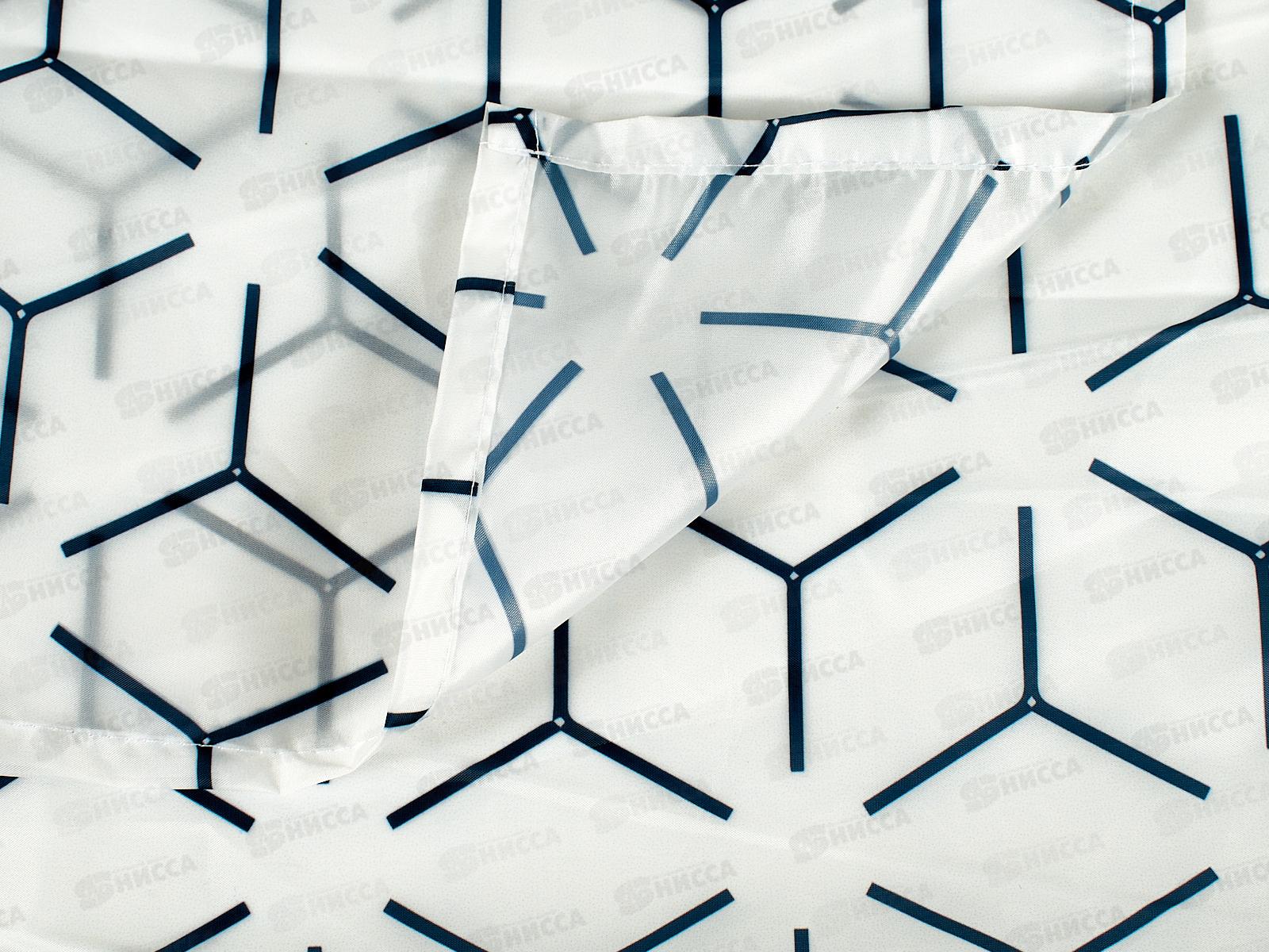 Штора д/ванной, таффета, 145х180см, ШТТФ056-13071, 461-675  г