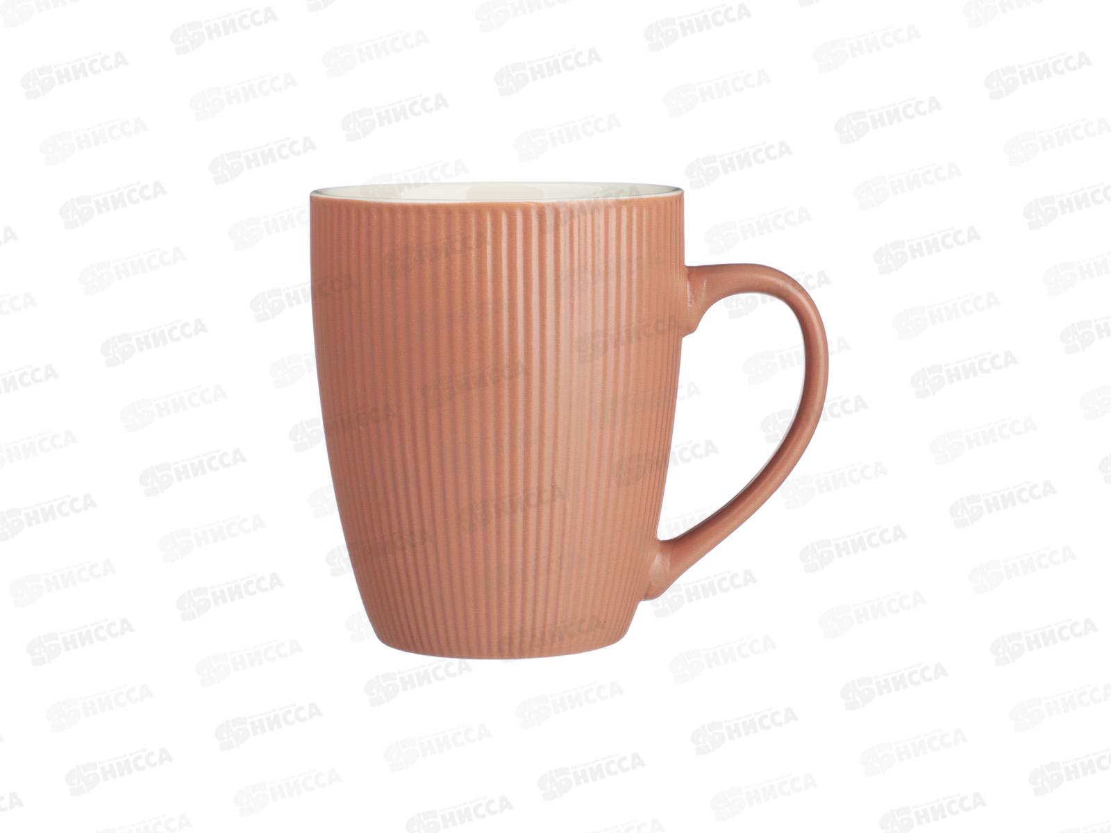 Кружка 350мл Рельеф цветной, фарфор, 4 дизайна, MILLIMI, 806-276   г