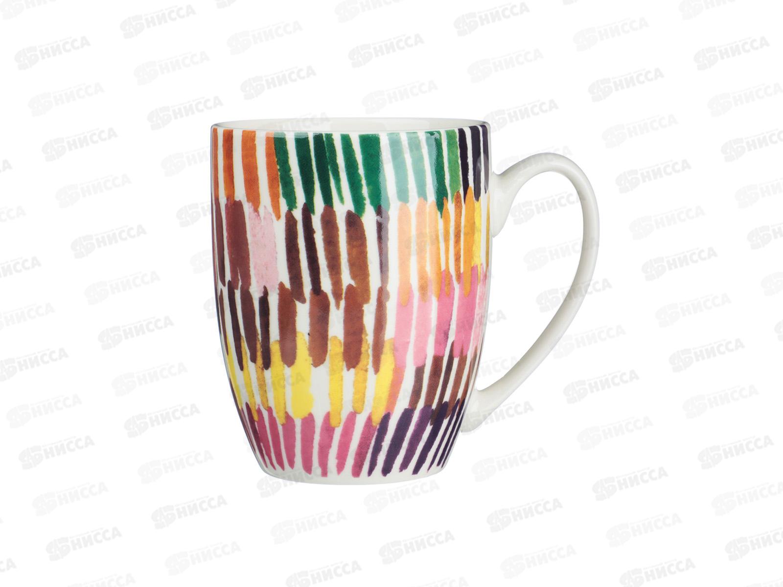 Кружка 330мл Абстракция, фарфор, 4 дизайна, MILLIMI, 806-278   г