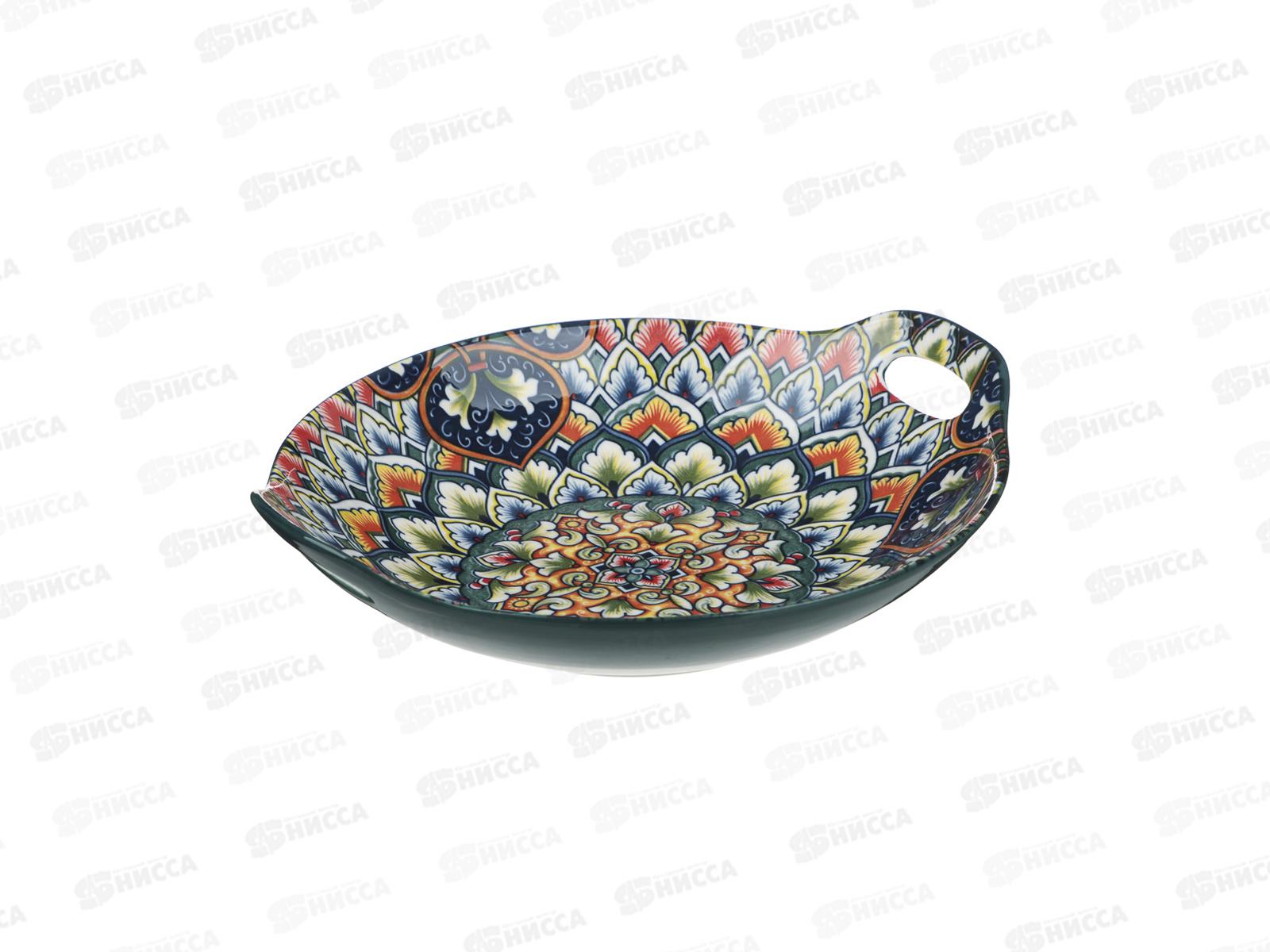 Блюдо с ручками Ориентал, 22х20х5см, керамика, MILLIMI, 824-316  г