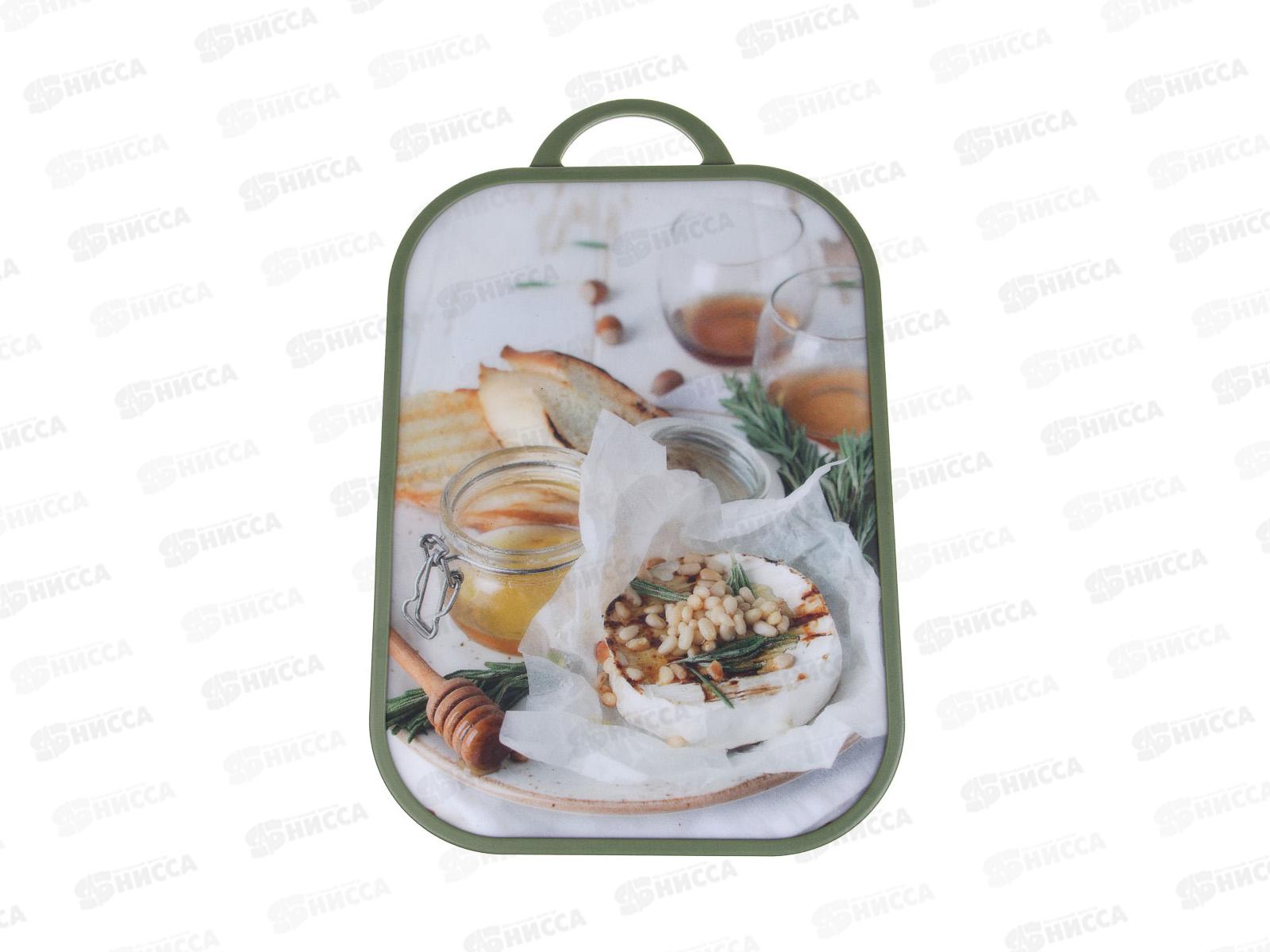 Доска разделочная 37х25х1,2см VETTA полипропилен, 2 диз. 852-160    г