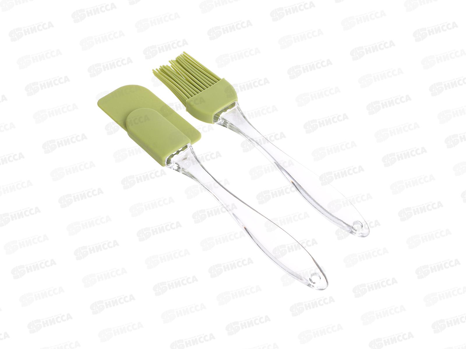 Набор для выпечки 2пр (кисточка 16см, лопатка 18см) силикон 856-232 г